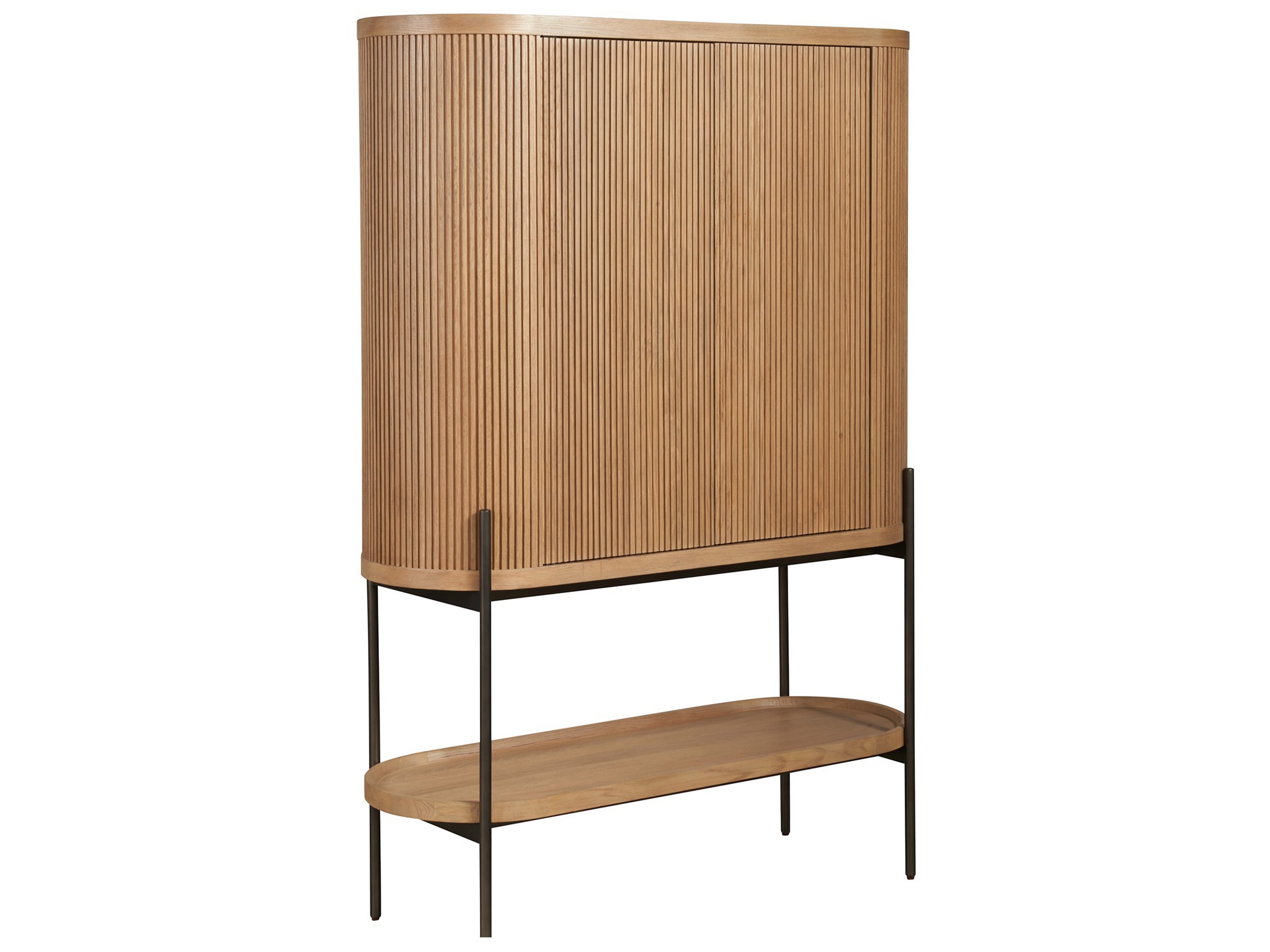 Linnea Bar Cabinet - Silo with a white background