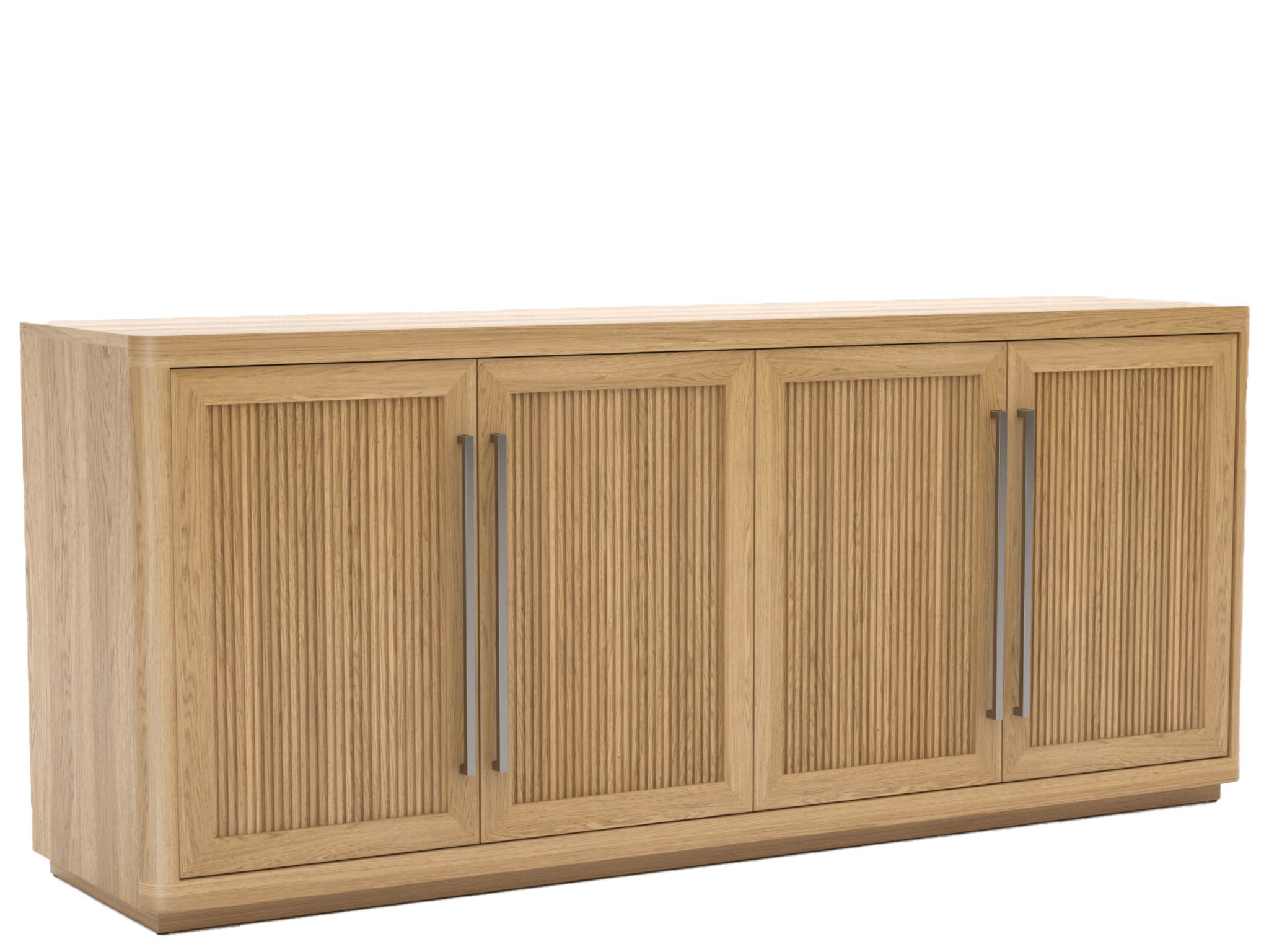 Media Credenza - Silo with a white background
