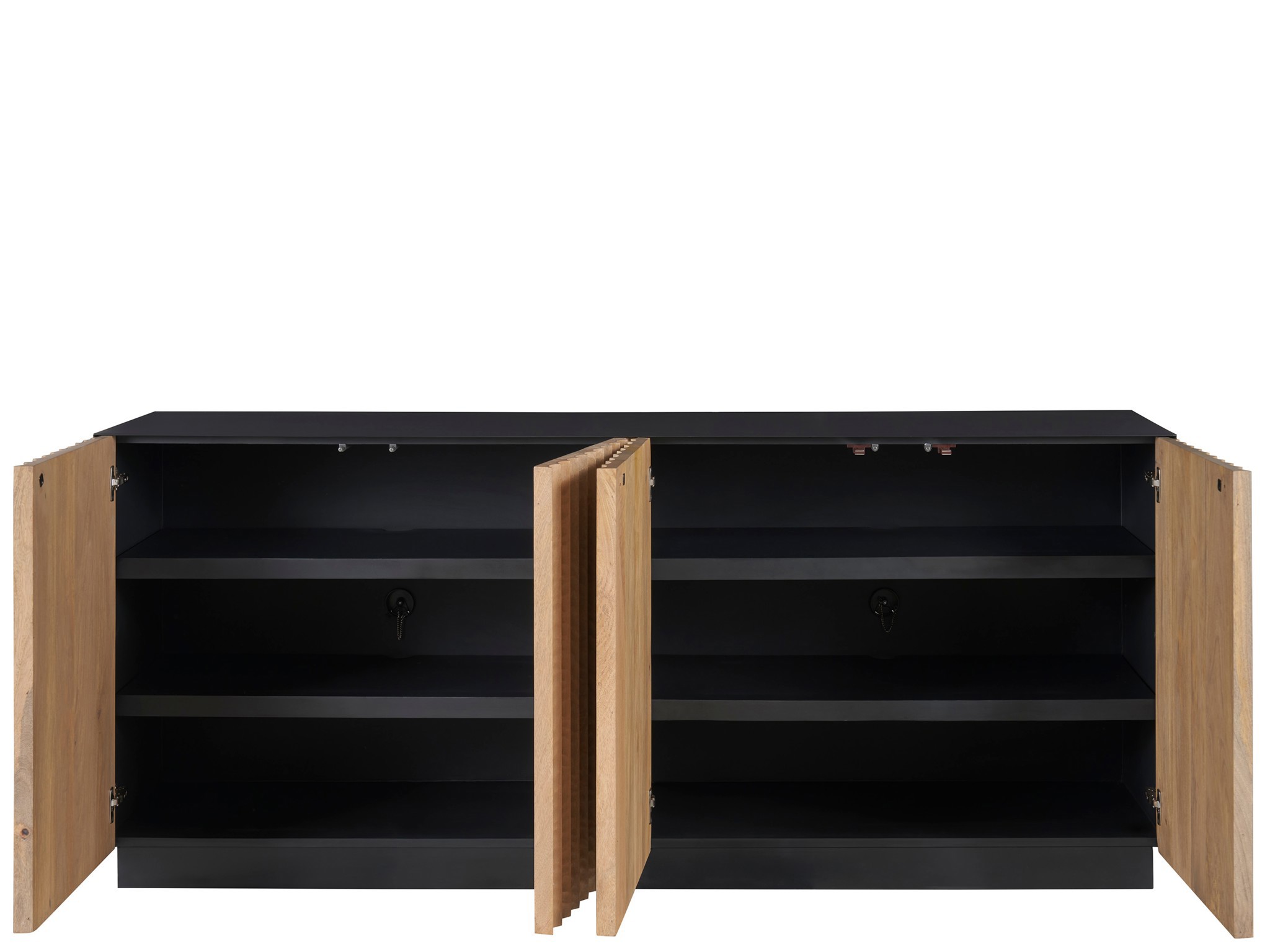 Noir Credenza - Silo with a white background