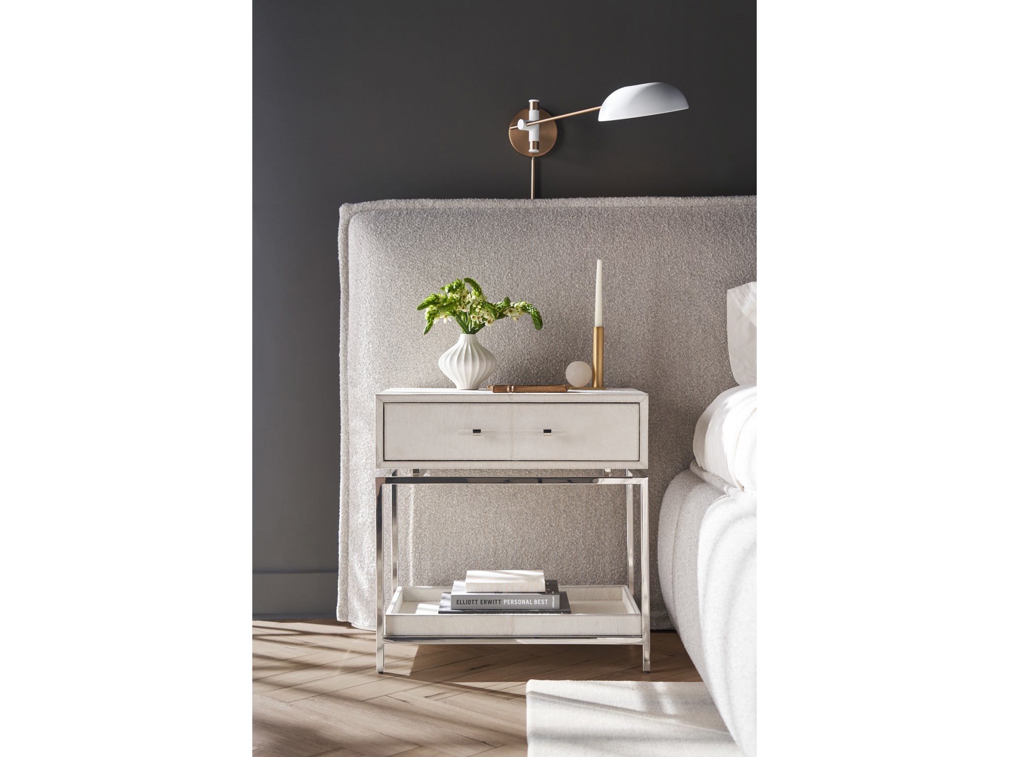 Lyra Nightstand - Multiple item room scene