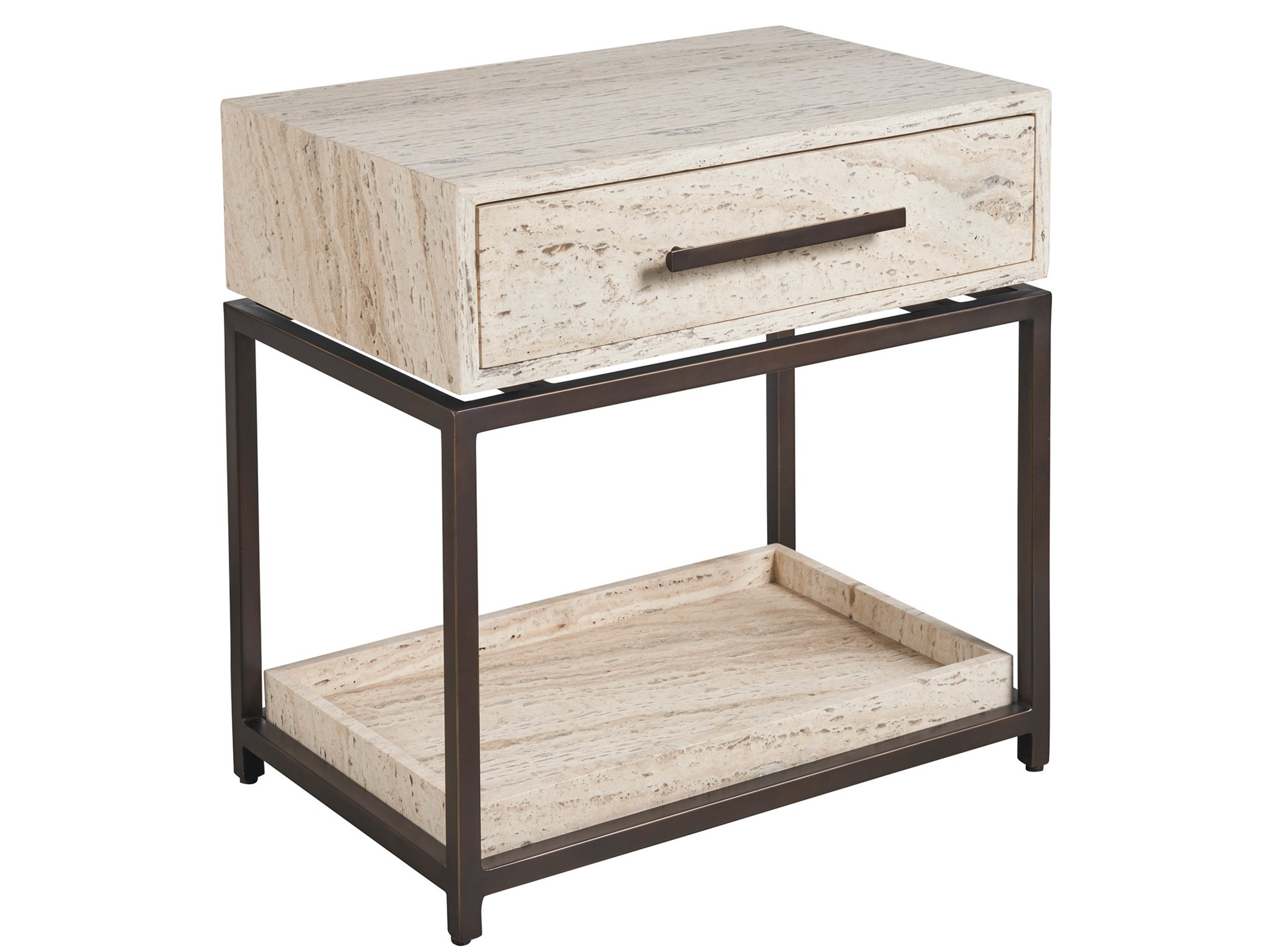 Dove Nightstand - Silo with a white background