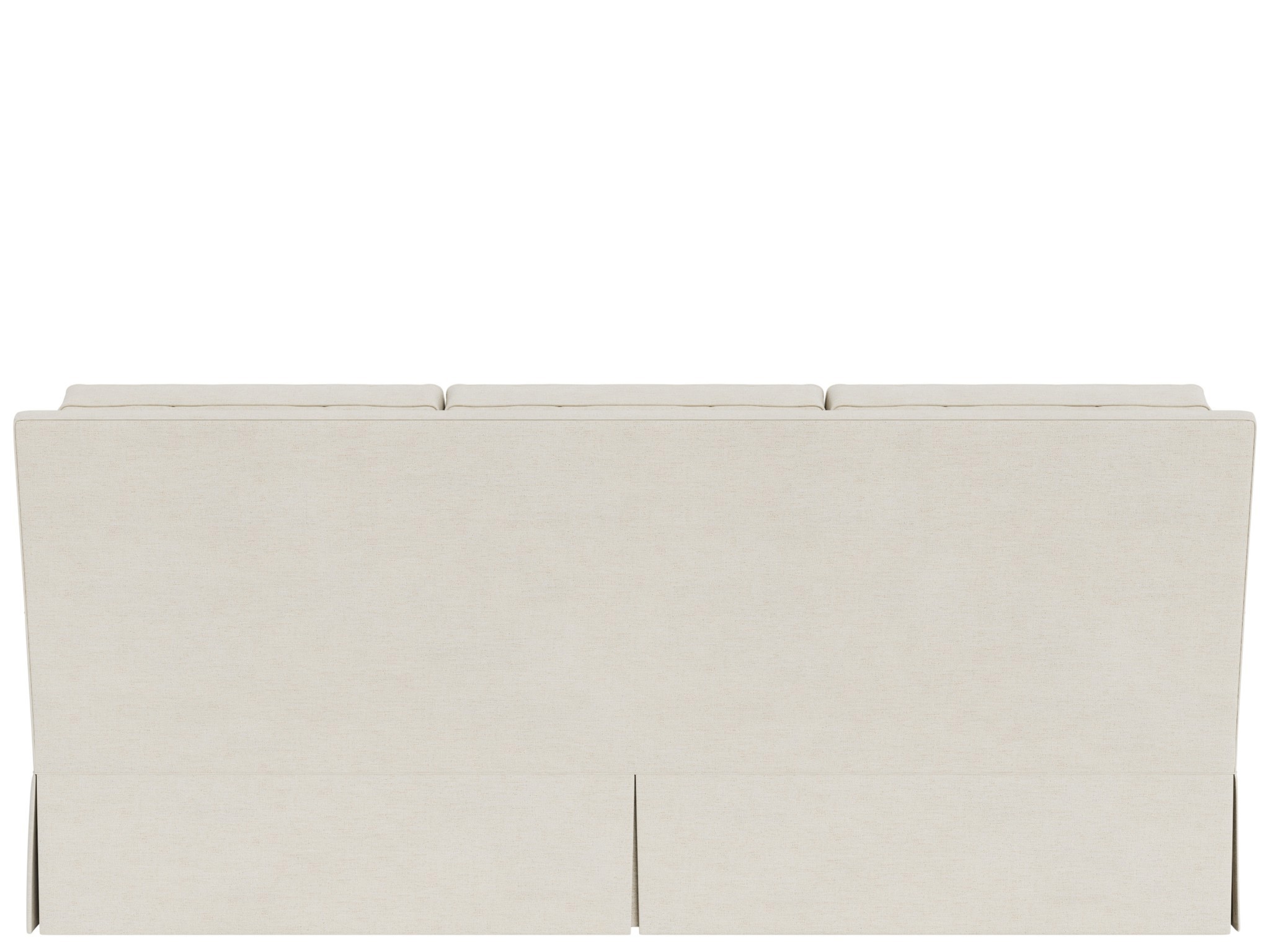 Jacqueline Skirted Sofa - Special Order - Silo with a white background