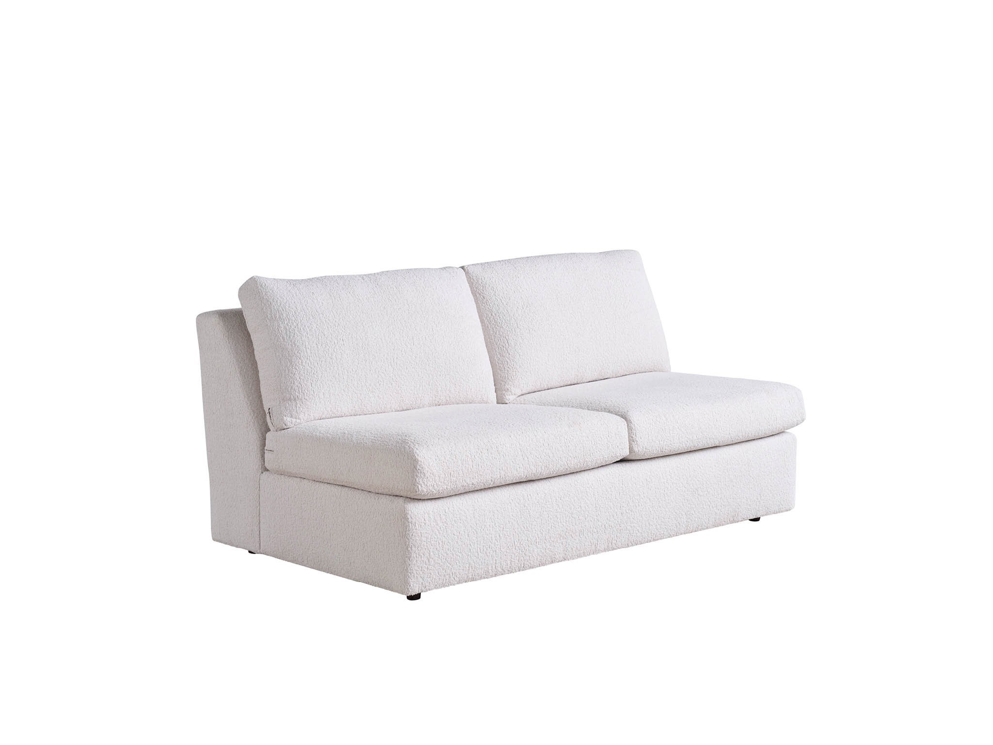 Modern U Choose Armless Loveseat - Special Order - Silo with a white background