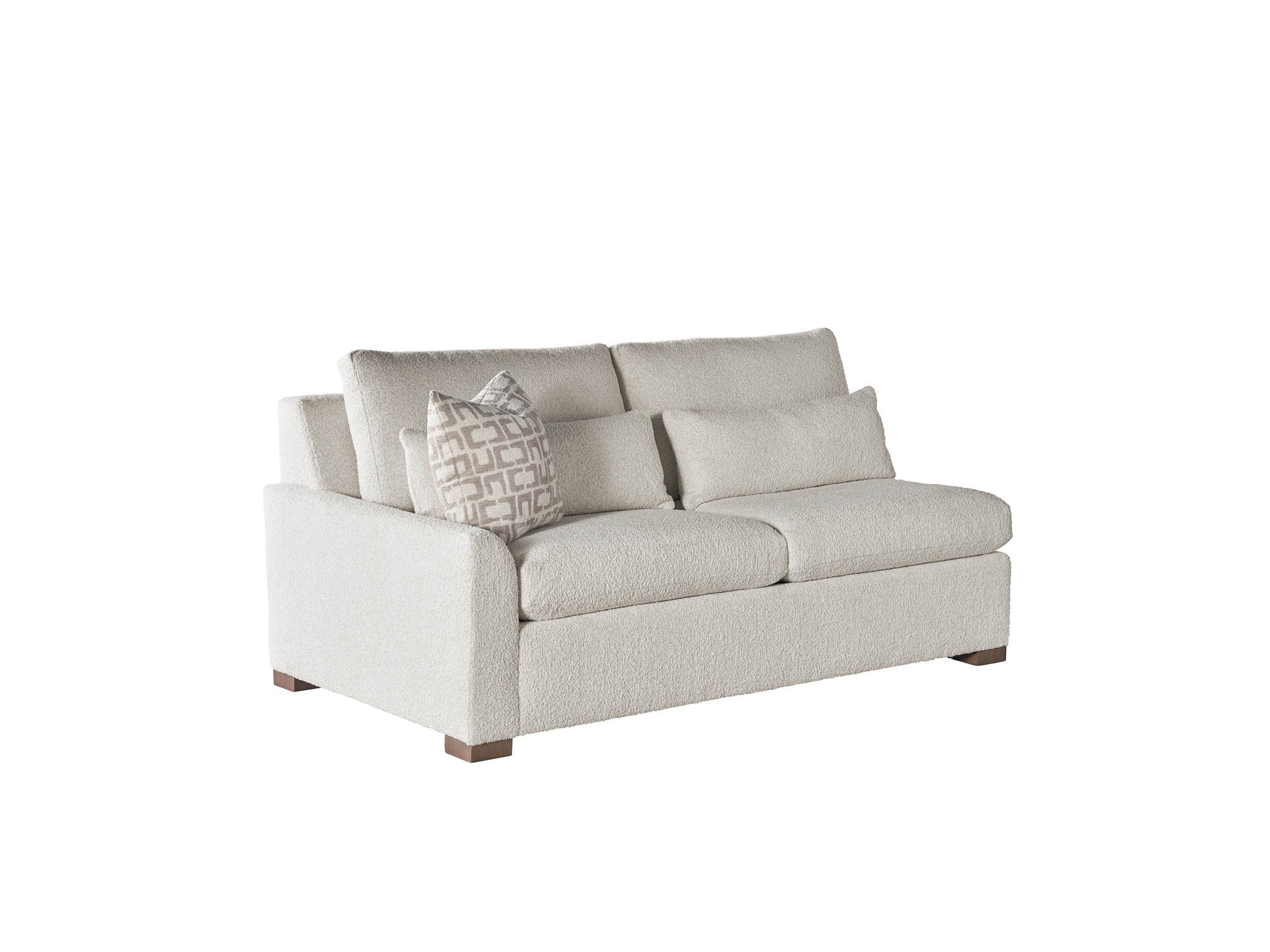Modern U Choose Luxe Loveseat LAF - Special Order - Silo with a white background