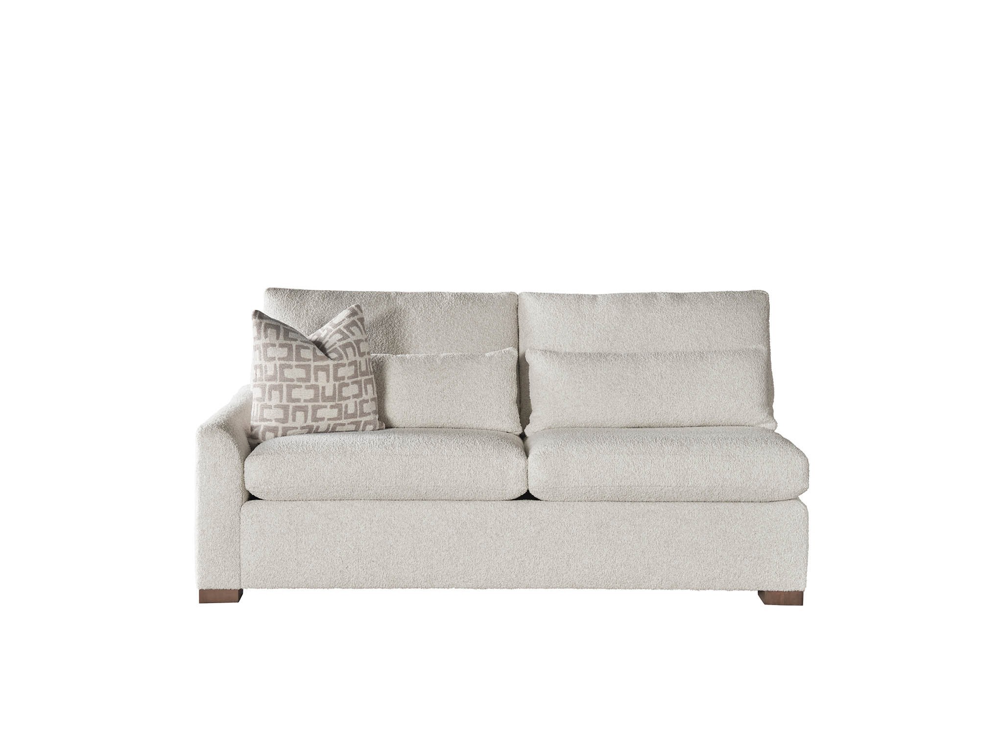 Modern U Choose Luxe Loveseat LAF - Special Order - Silo with a white background
