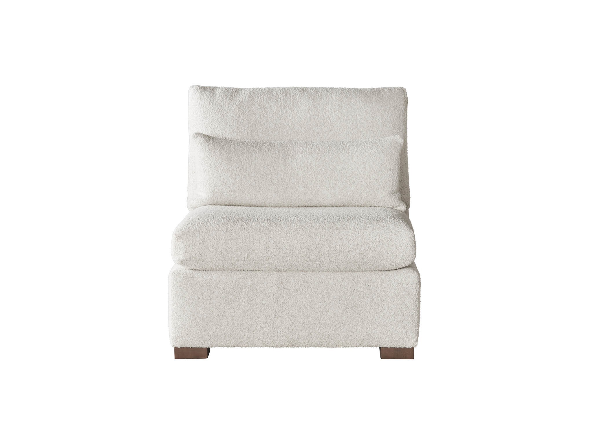 Modern U Choose Luxe Armless Chair - Special Order - Silo with a white background