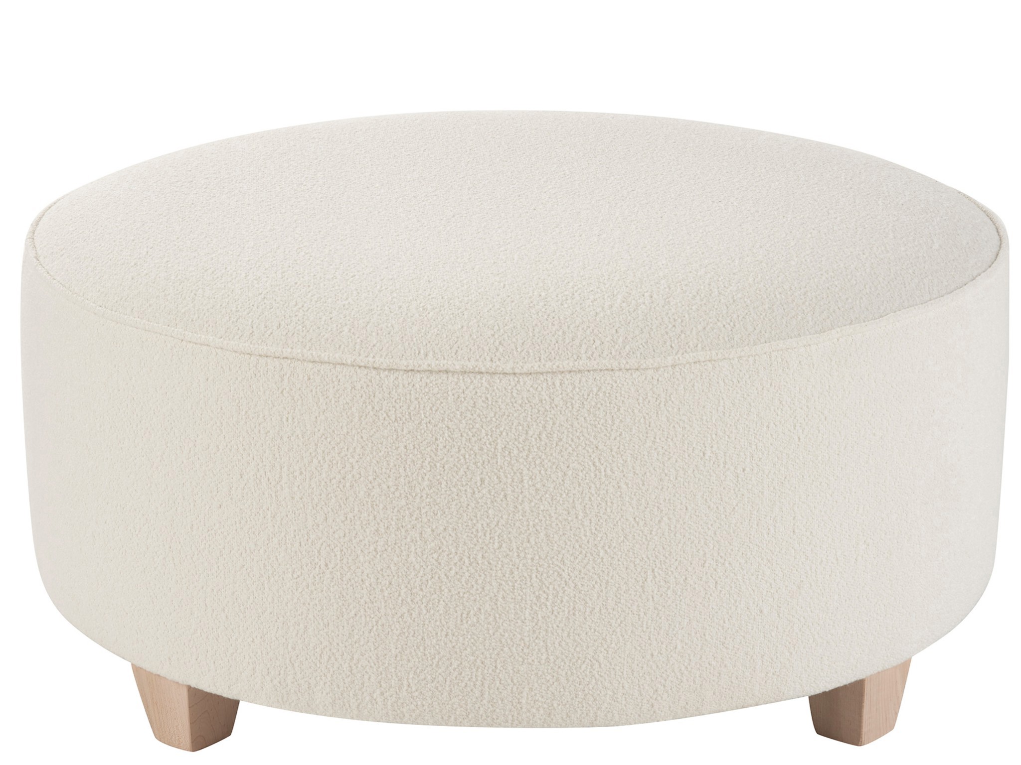 U Choose Round Ottoman 42 - Silo with a white background