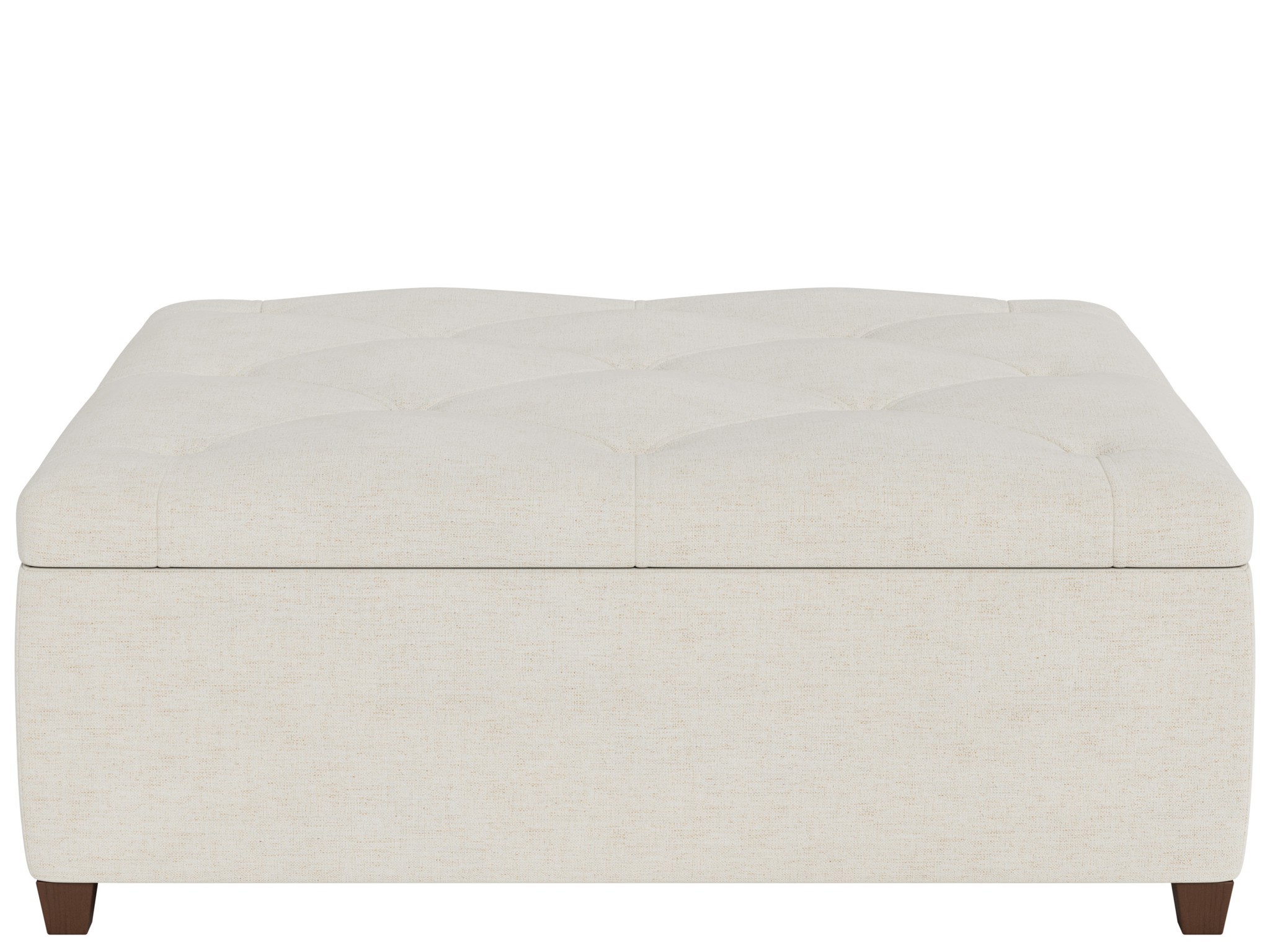U Choose Square Storage Ottoman 42 - Special Order - Silo with a white background