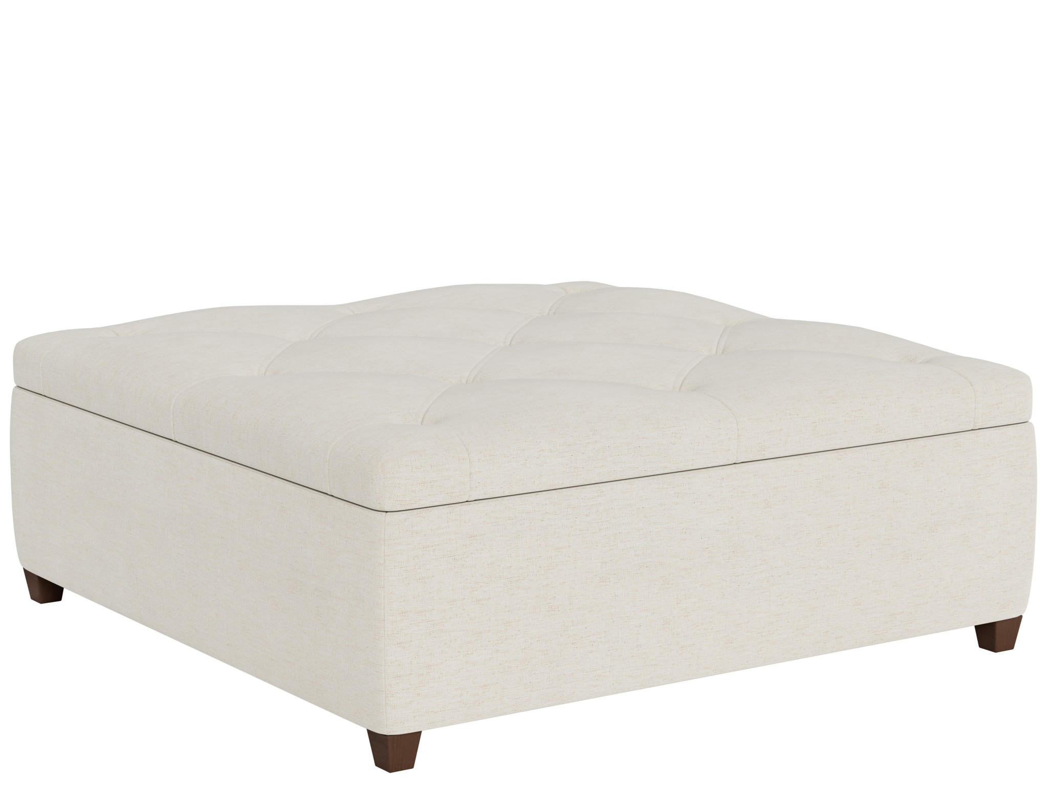 U Choose Square Storage Ottoman 42 - Special Order - Silo with a white background