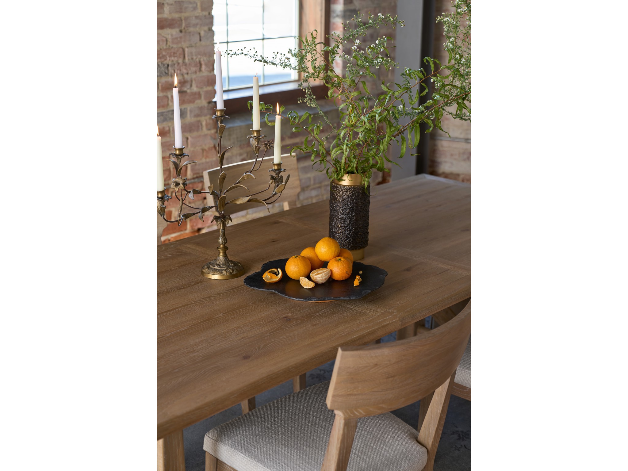 Canyon Wood Back Side Chair - Multiple item room scene