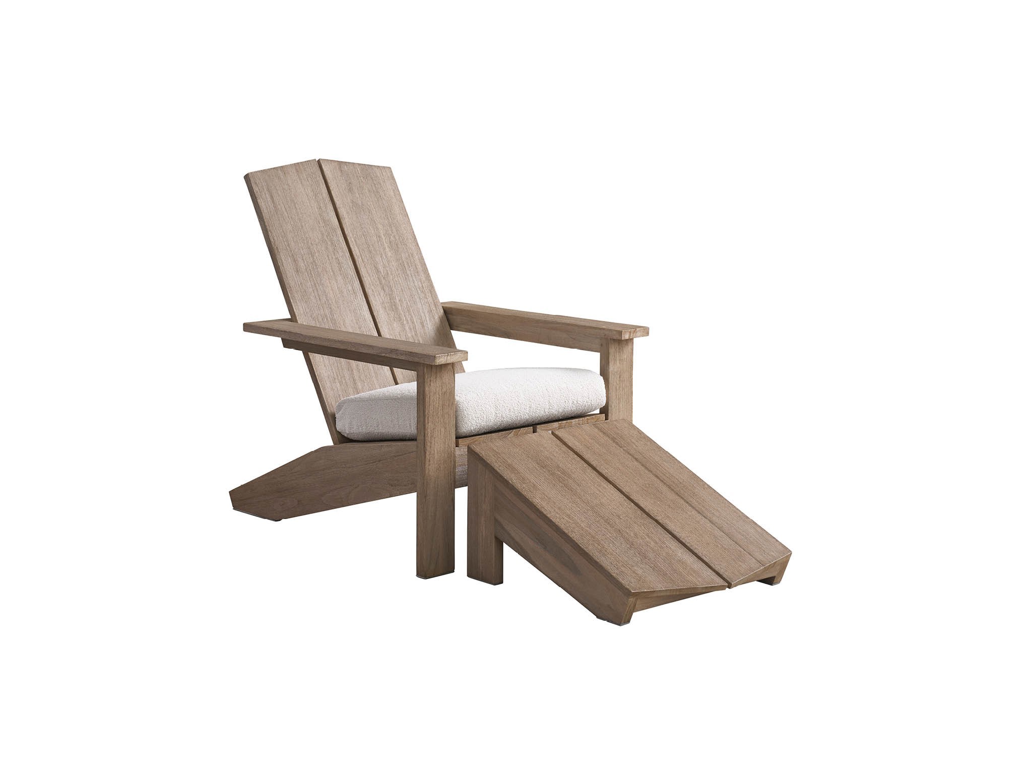 Saratoga Adirondack Ottoman - Silo with a white background