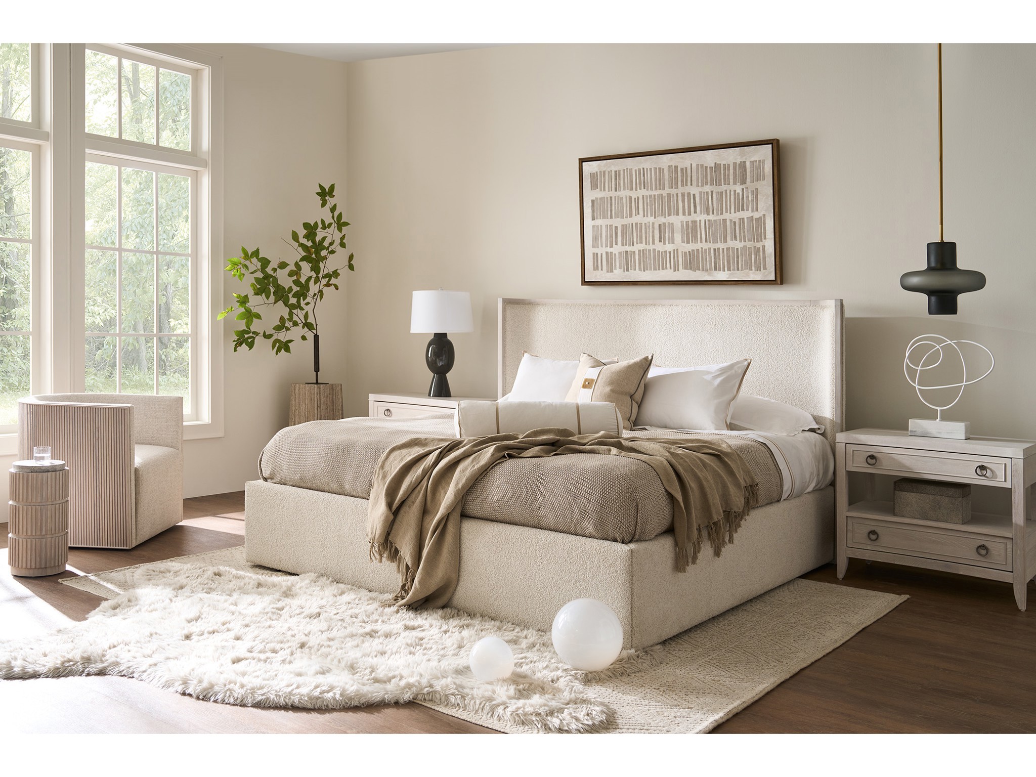 Avaline Nightstand - Multiple item room scene