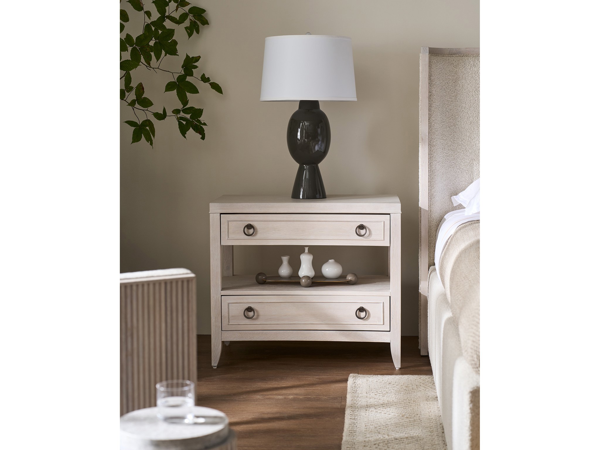 Avaline Nightstand - Multiple item room scene