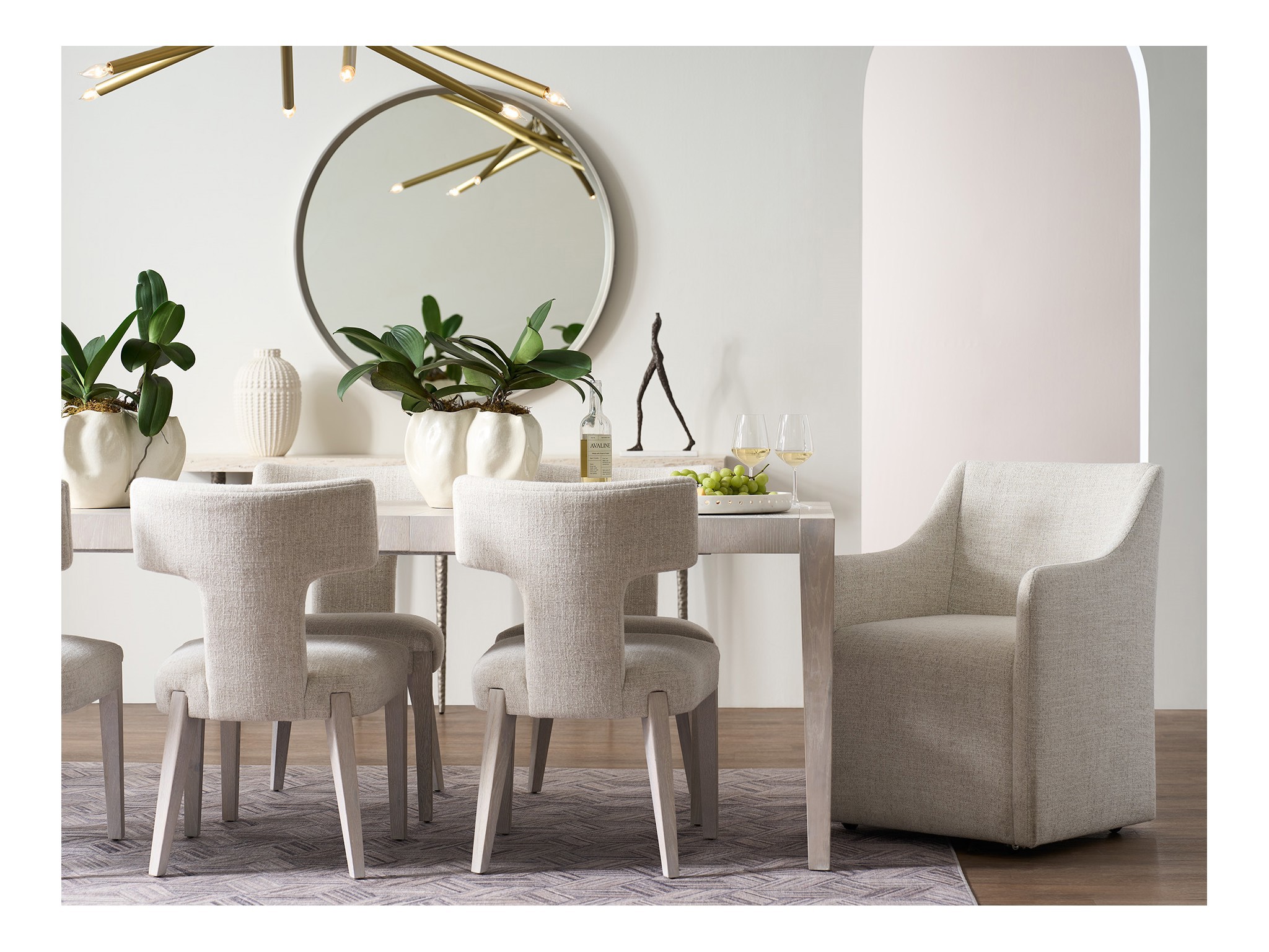 Walsh Upholstered Dining Chair - Multiple item room scene