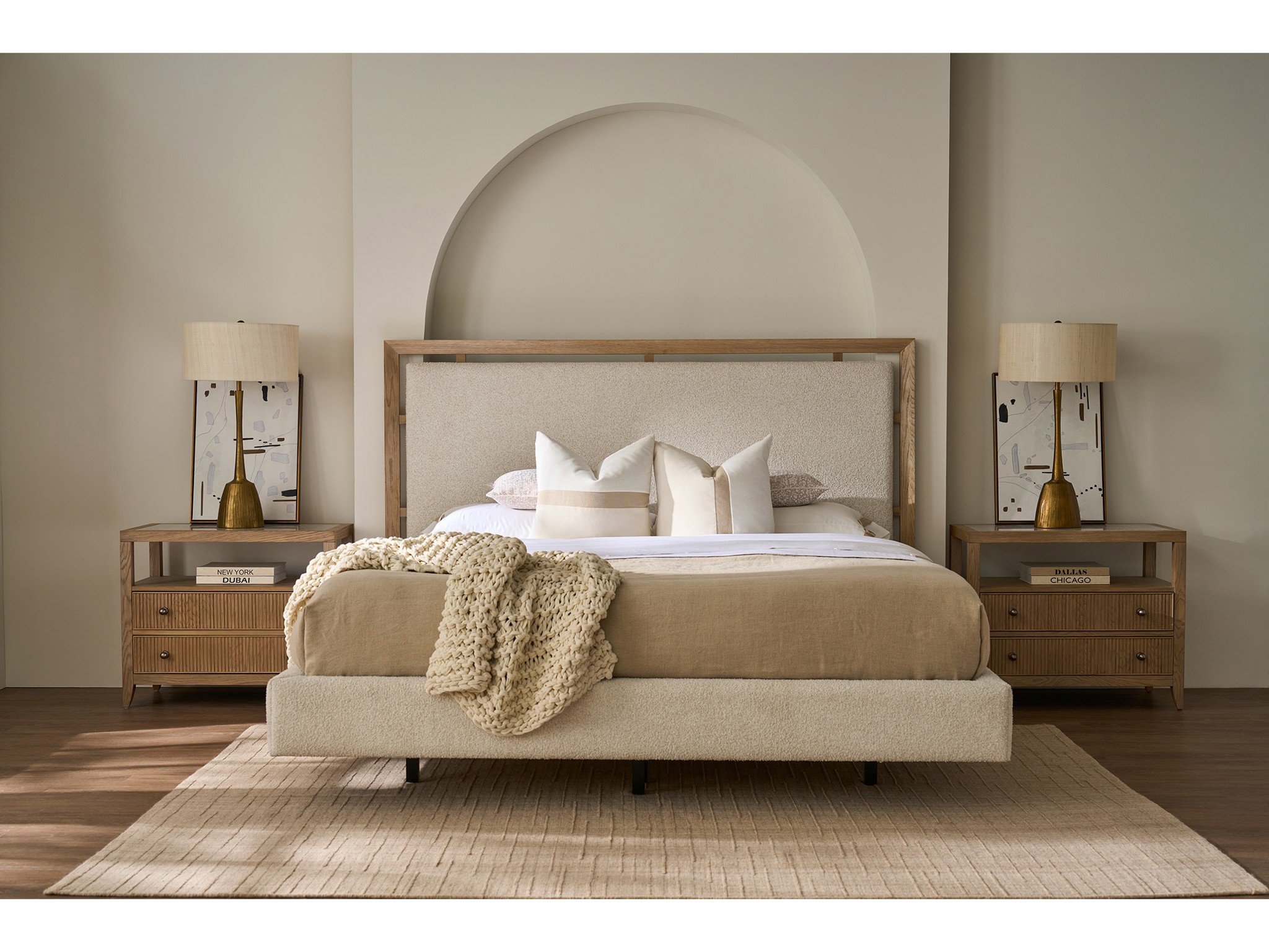Kendall Panel Bed King - Multiple item room scene