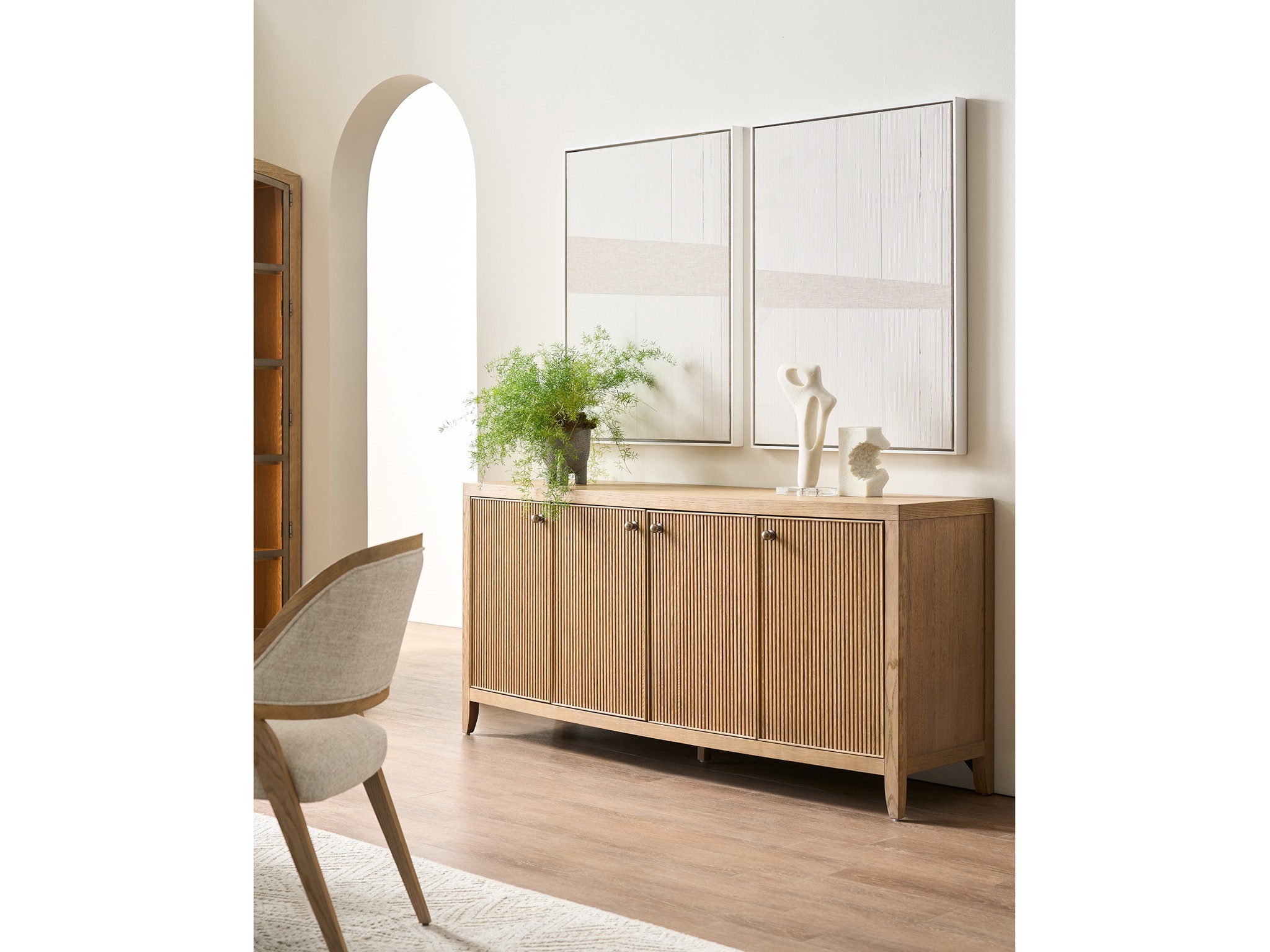 Carmen Credenza - Multiple item room scene