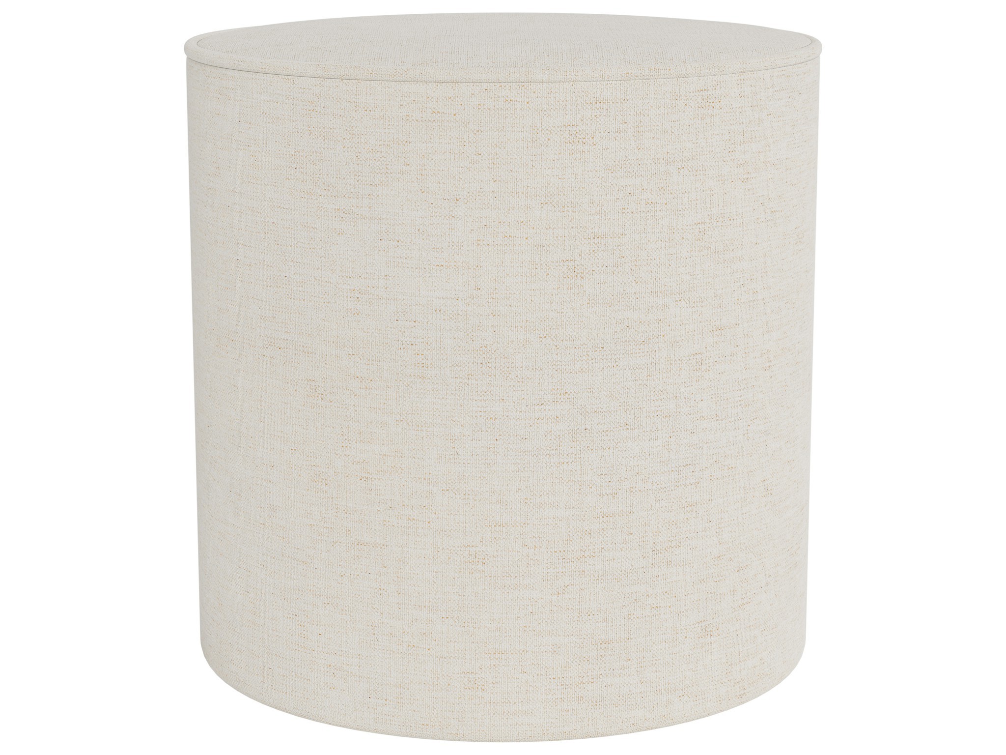 Gemma Round Ottoman - Special Order - Silo with a white background