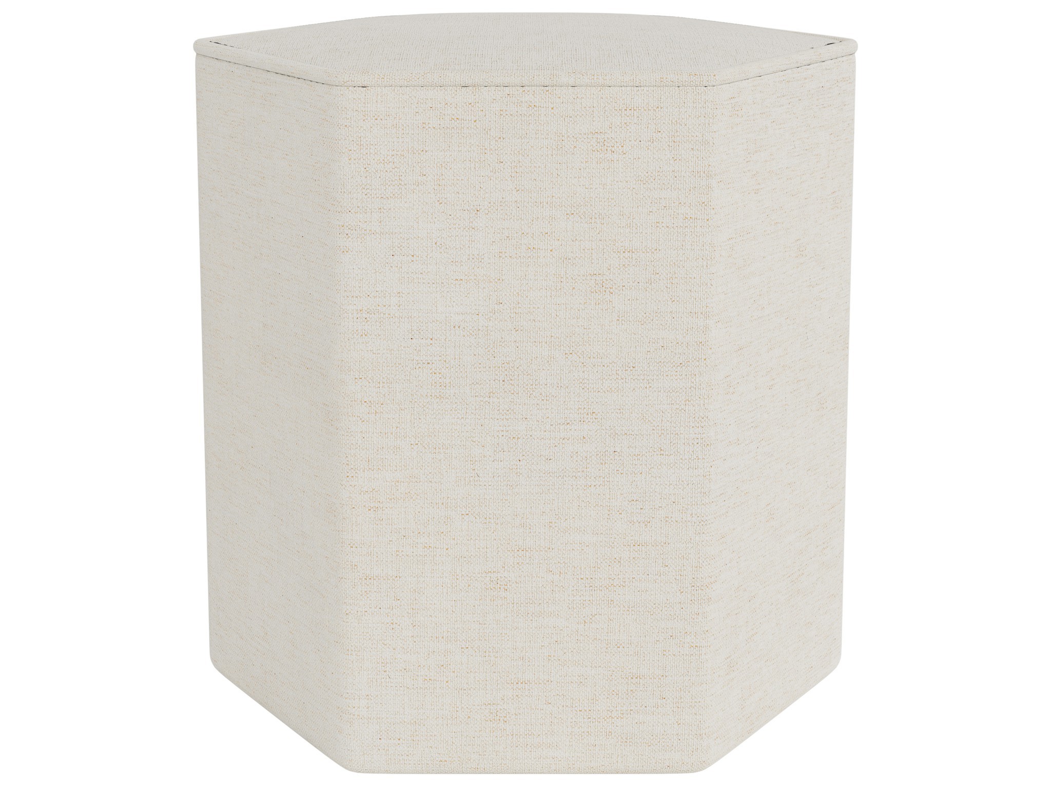 Gemma Hexagon Ottoman - Special Order - Silo with a white background