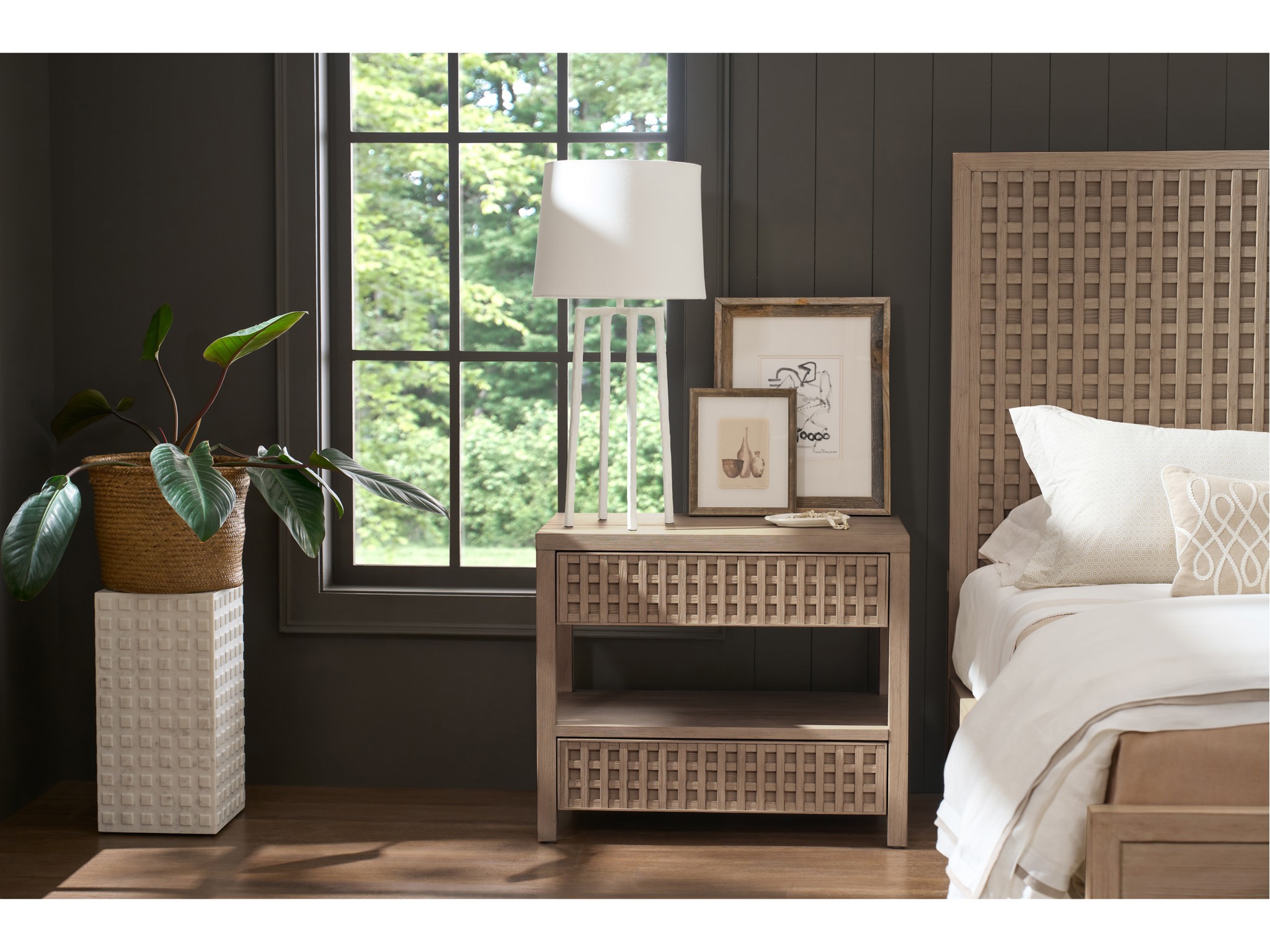 Boulder Nightstand - Multiple item room scene