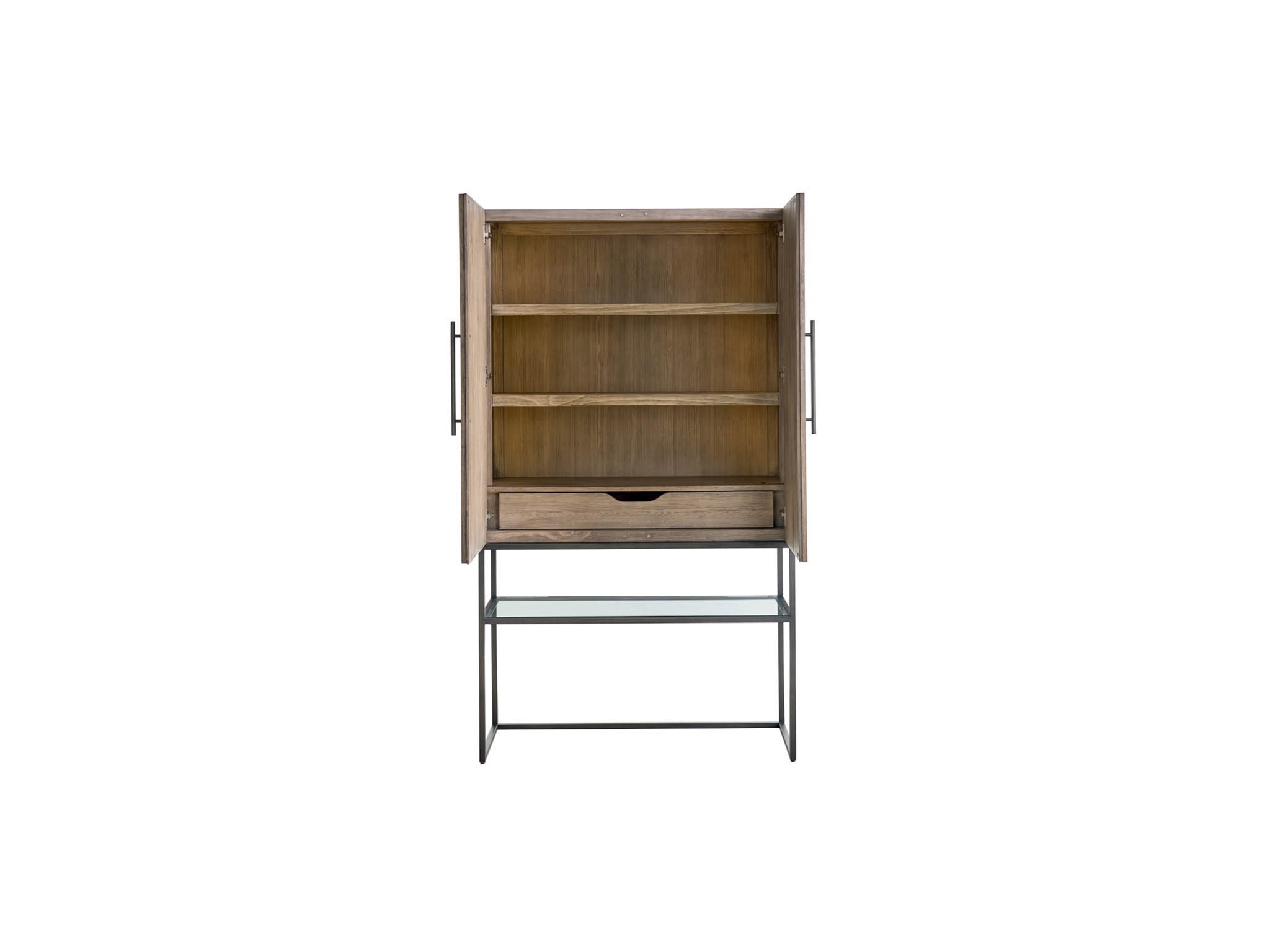 Boulder Bar Cabinet - Silo with a white background