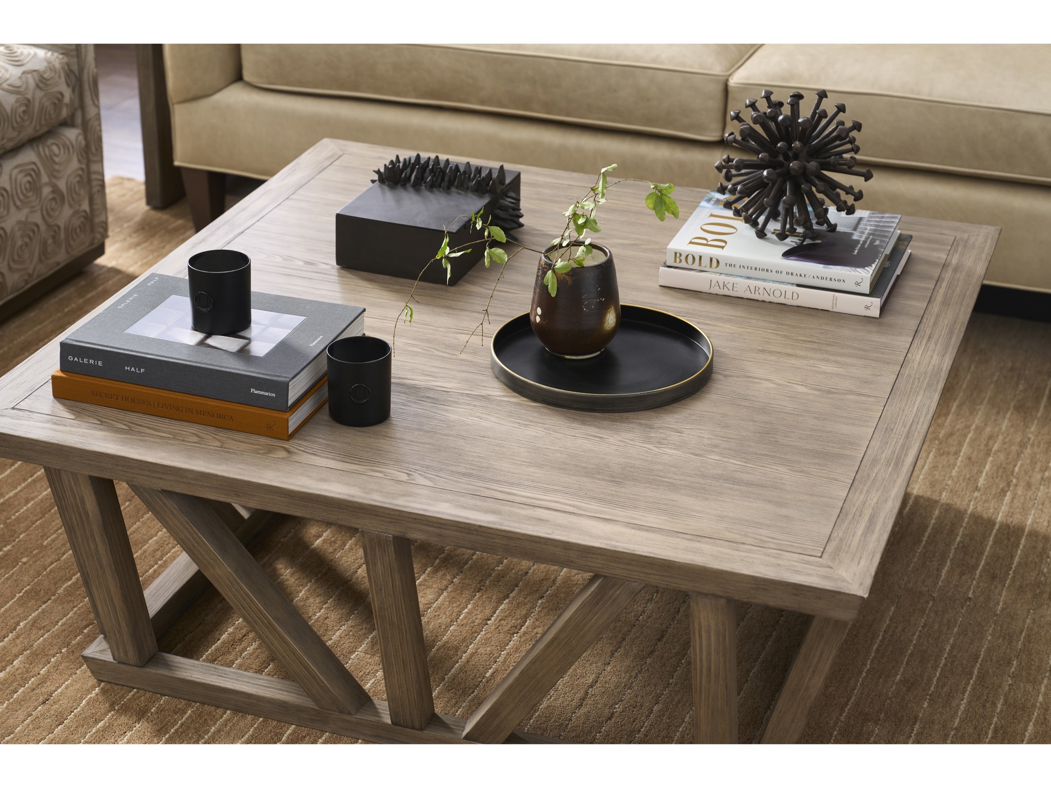 Boulder Square Cocktail Table - Multiple item room scene