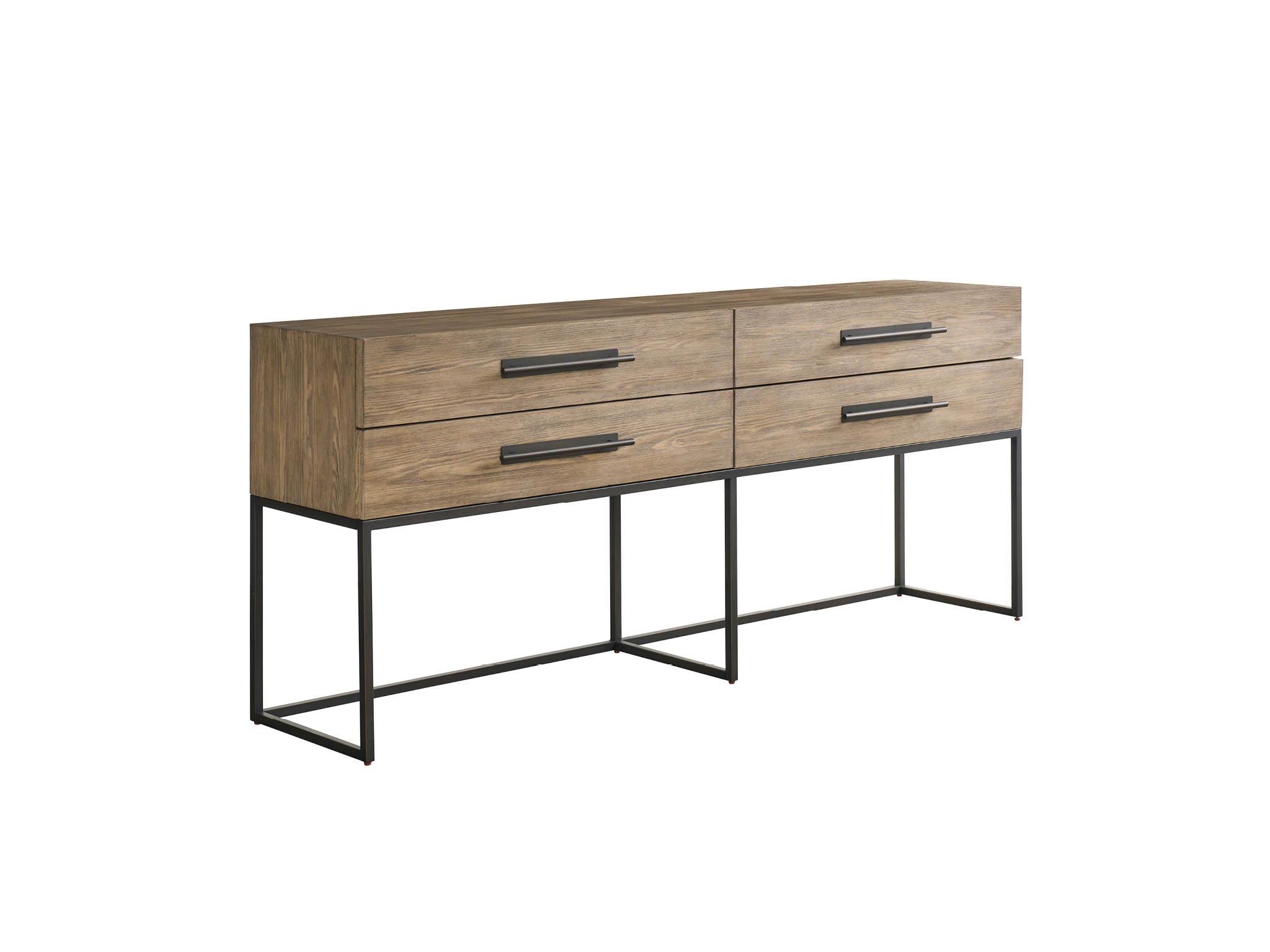 Boulder Metal Base Console - Silo with a white background