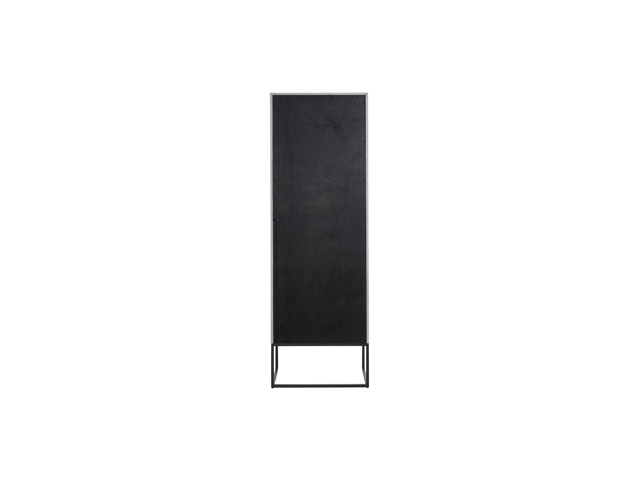 River Rock Display Cabinet - Silo with a white background