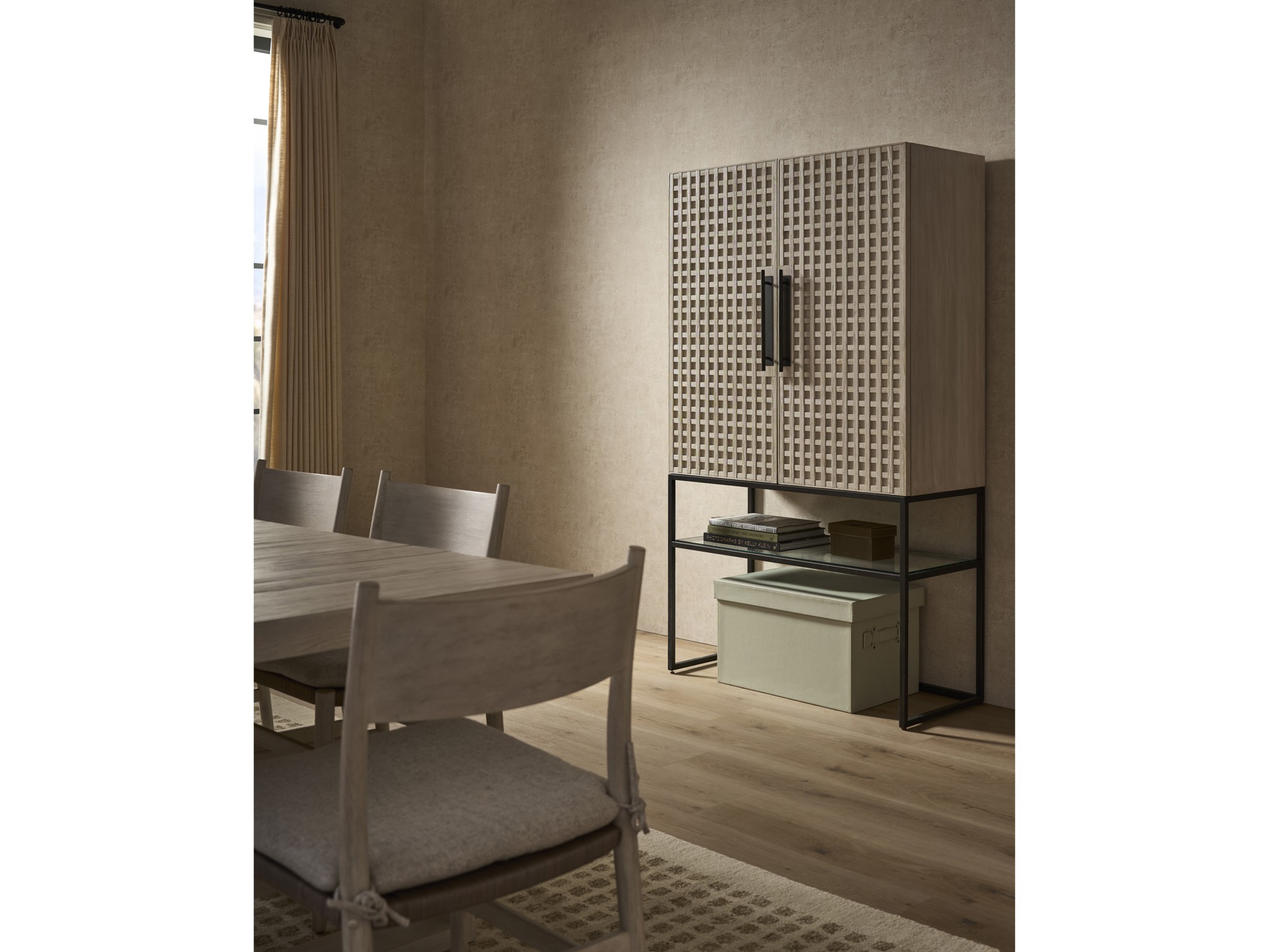 River Rock Bar Cabinet - Multiple item room scene