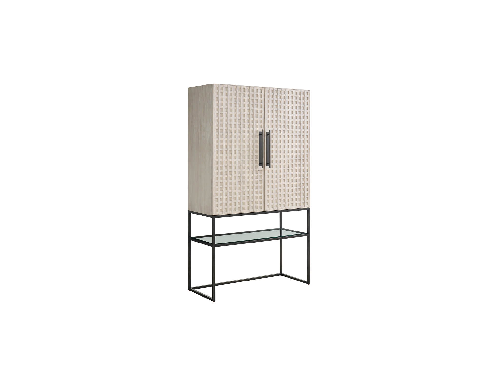 River Rock Bar Cabinet - Silo with a white background