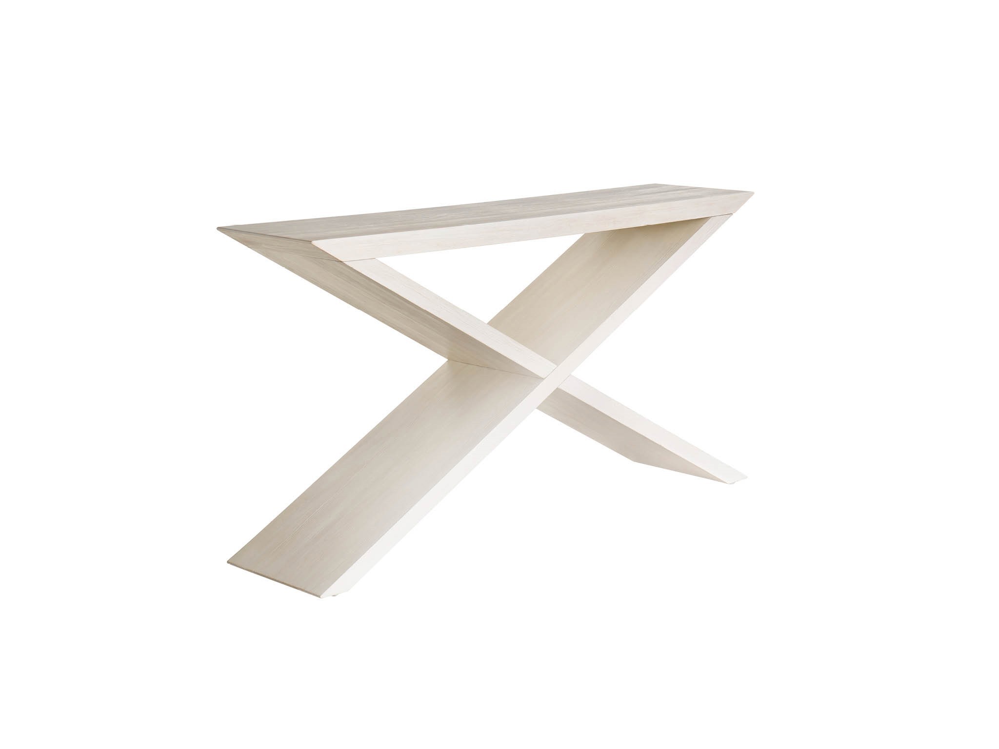 River Rock Cross Console - Silo with a white background