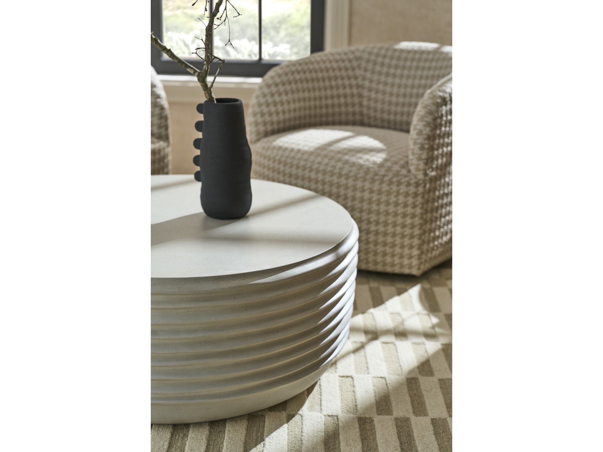Dwell Linen Cocktail Table - Multiple item room scene