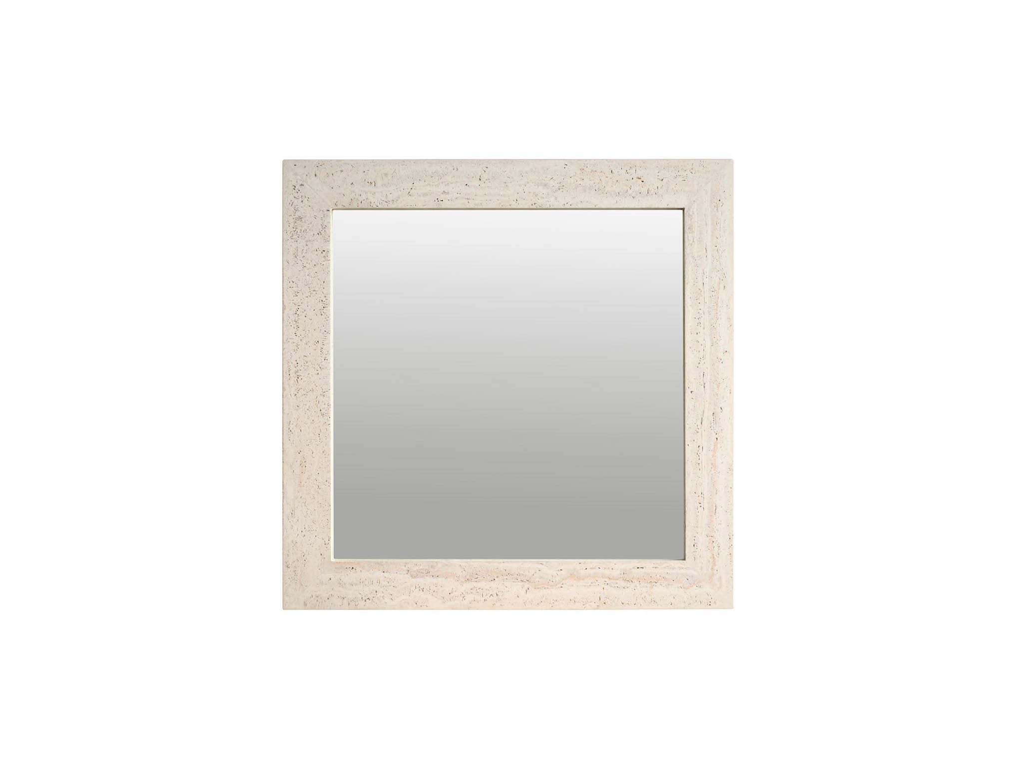 Travertine Mirror - Silo with a white background