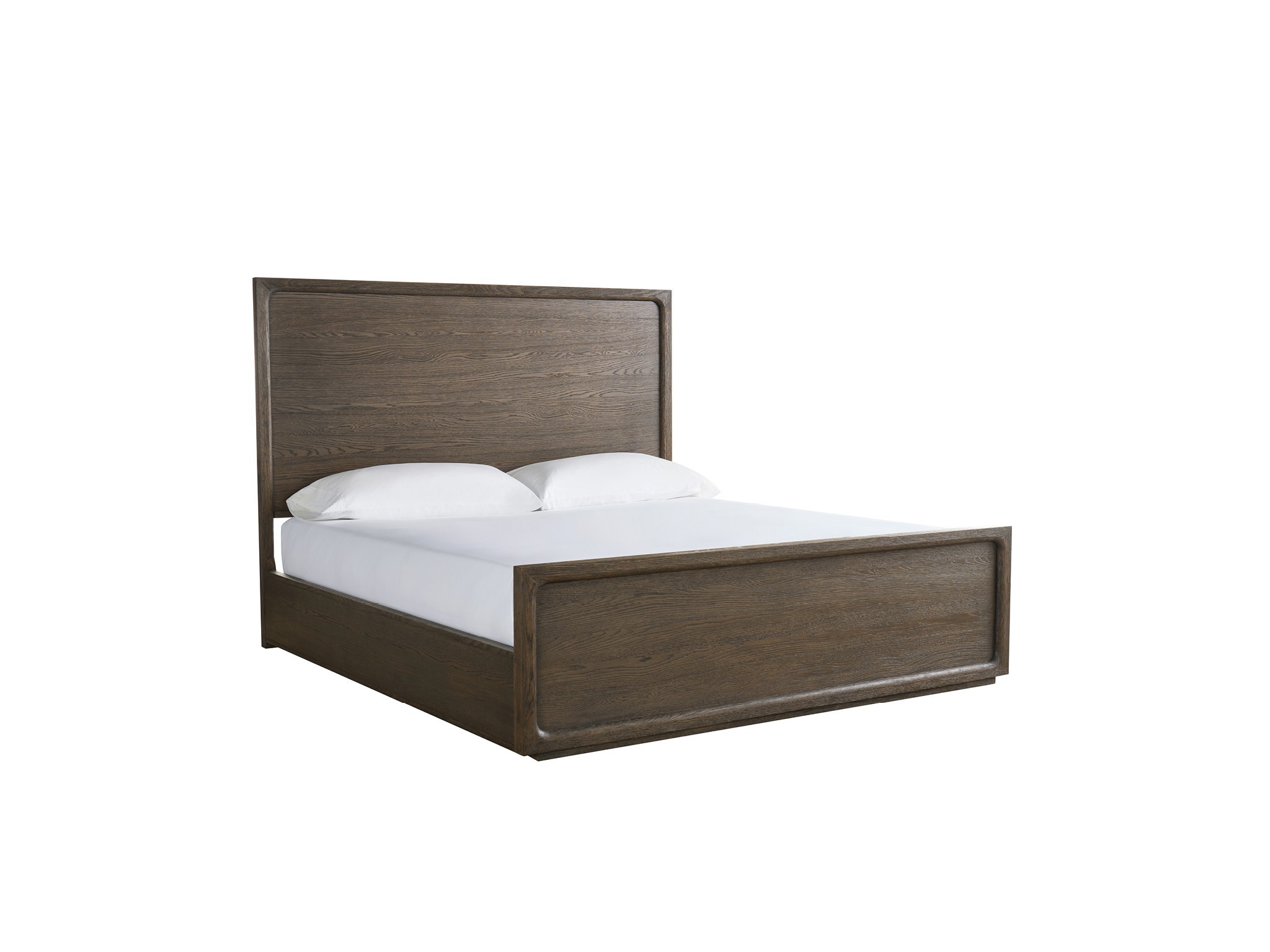 Sable Panel Bed Queen - Silo with a white background