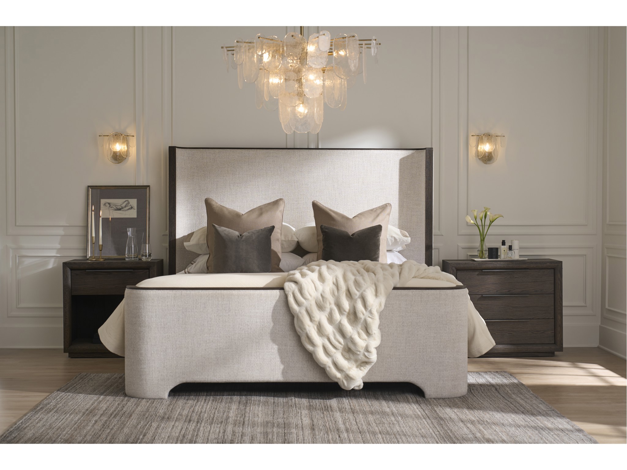Sable Bed King - Multiple item room scene