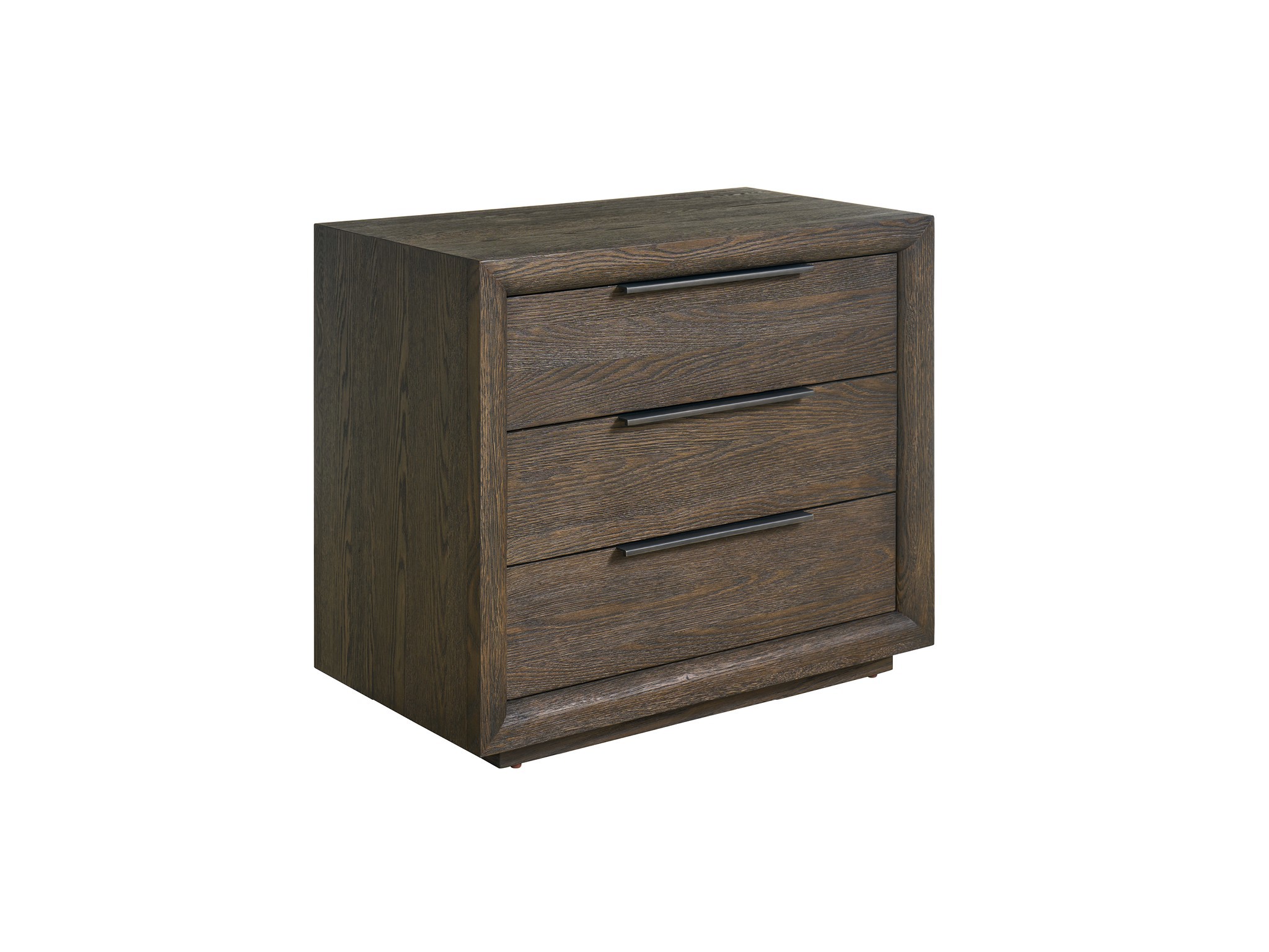 Sable Plinth Nightstand - Silo with a white background