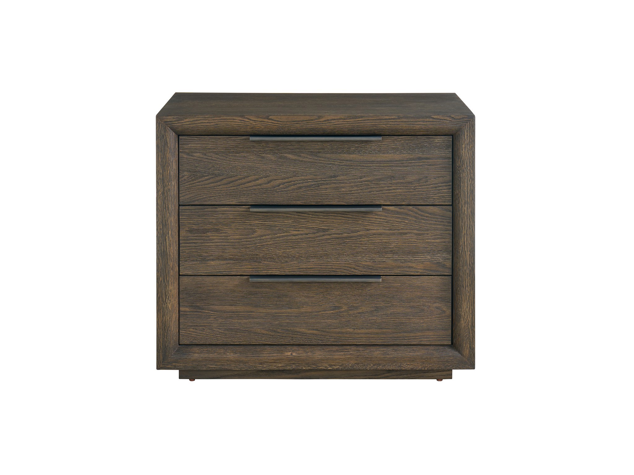 Sable Plinth Nightstand - Silo with a white background