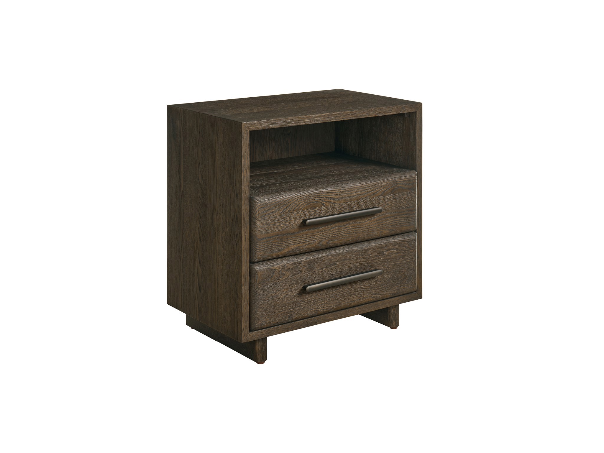 Sable Open Storage Nightstand - Silo with a white background