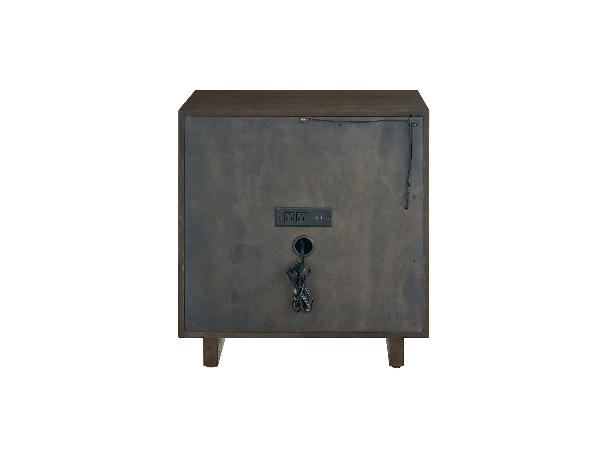 Sable Open Storage Nightstand - Silo with a white background
