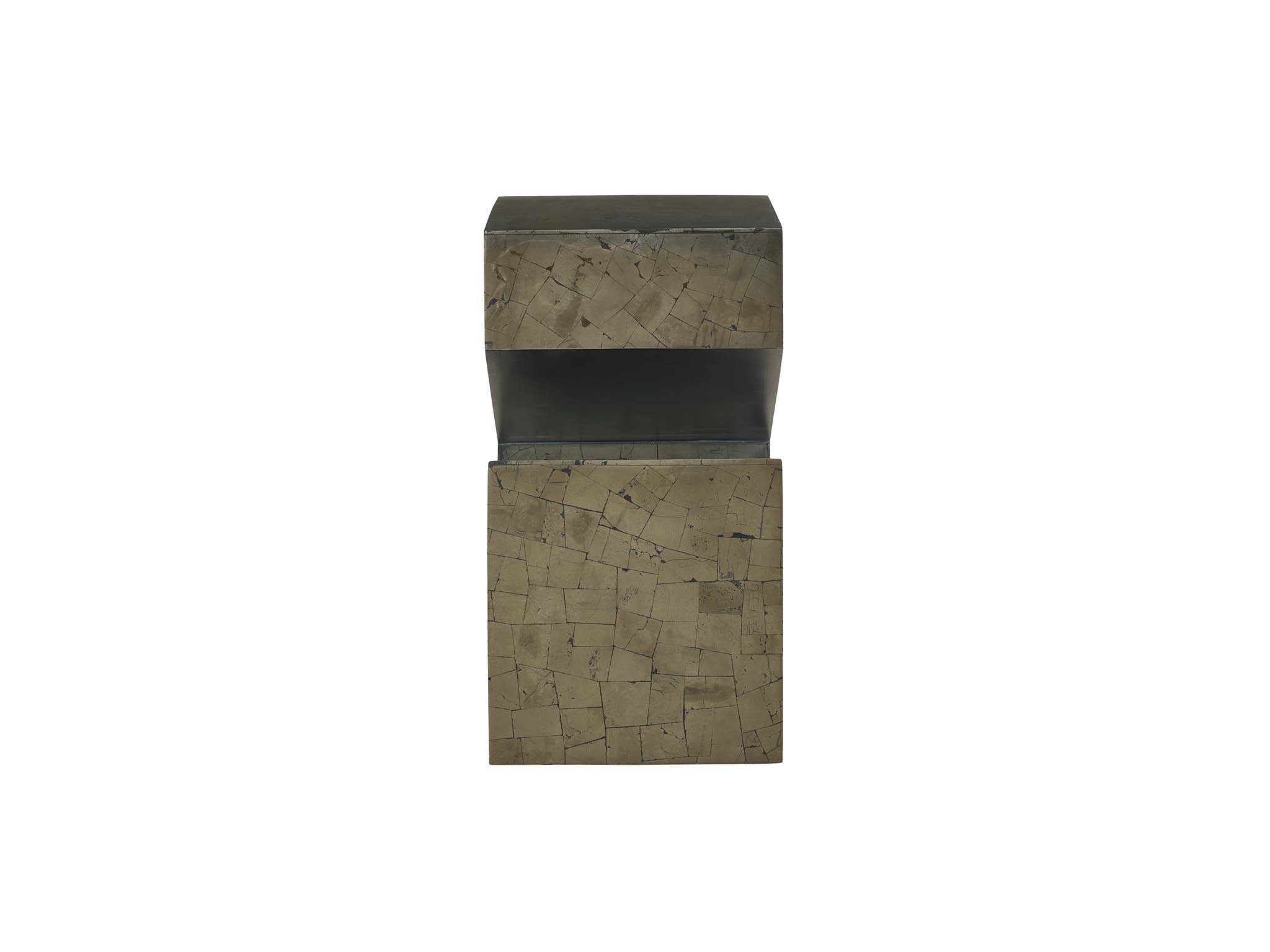 Pyrite Side Table - Silo with a white background