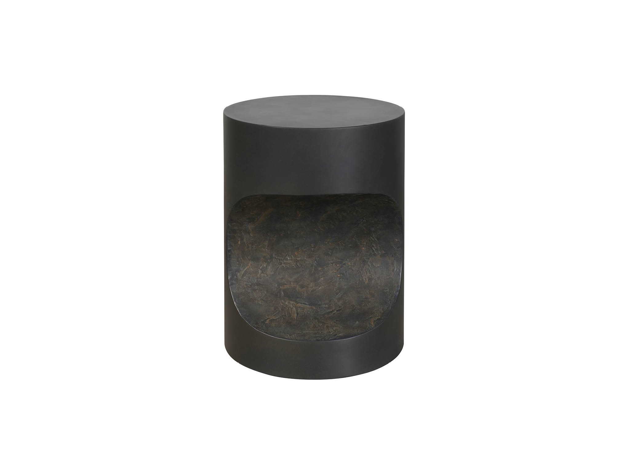 Concrete Side Table - Silo with a white background