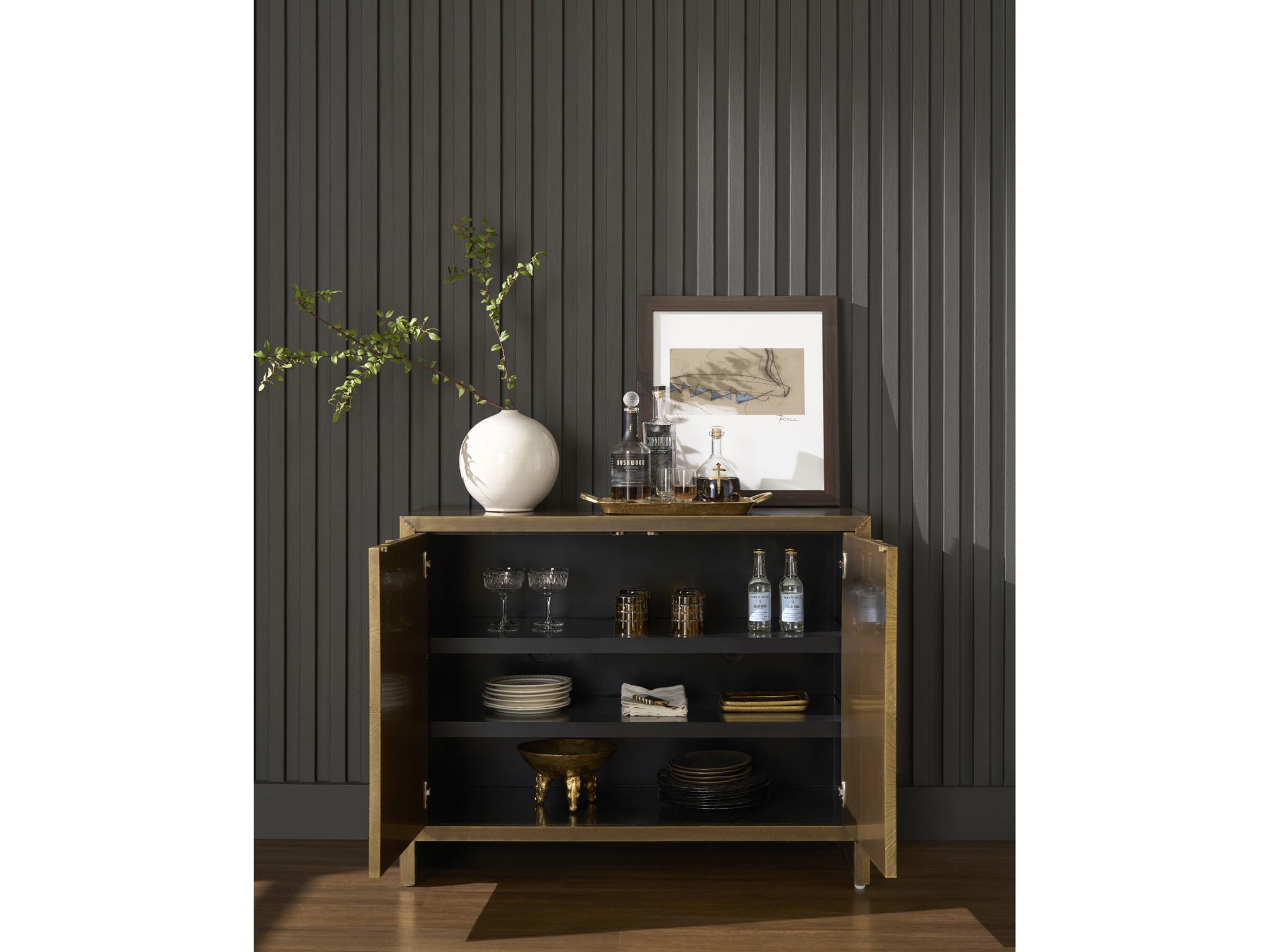 Origami Hall Chest - Multiple item room scene