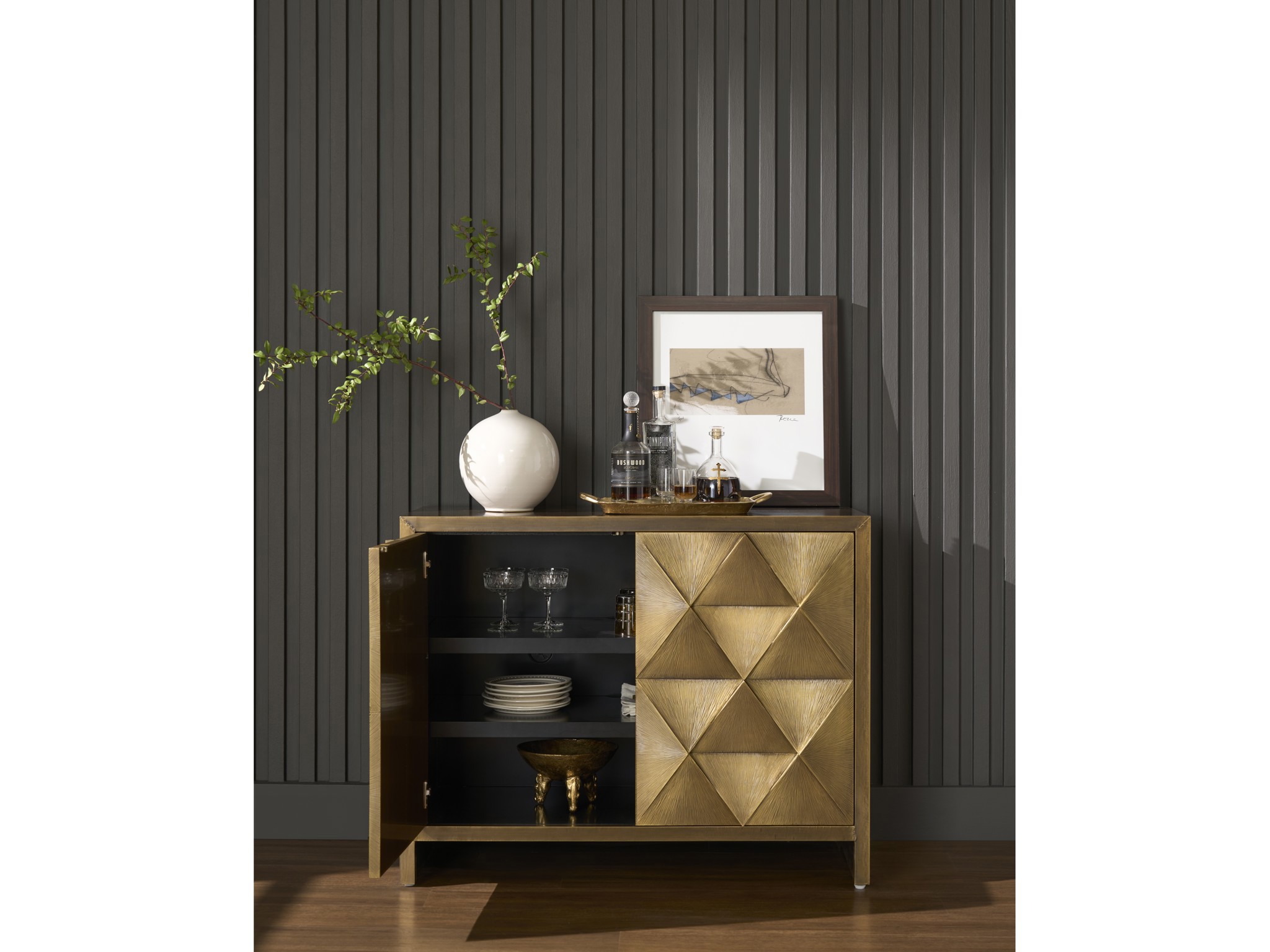 Origami Hall Chest - Multiple item room scene
