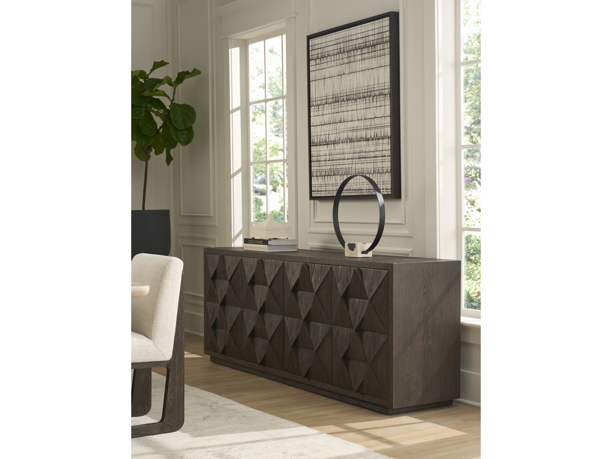 Sable Credenza - Multiple item room scene