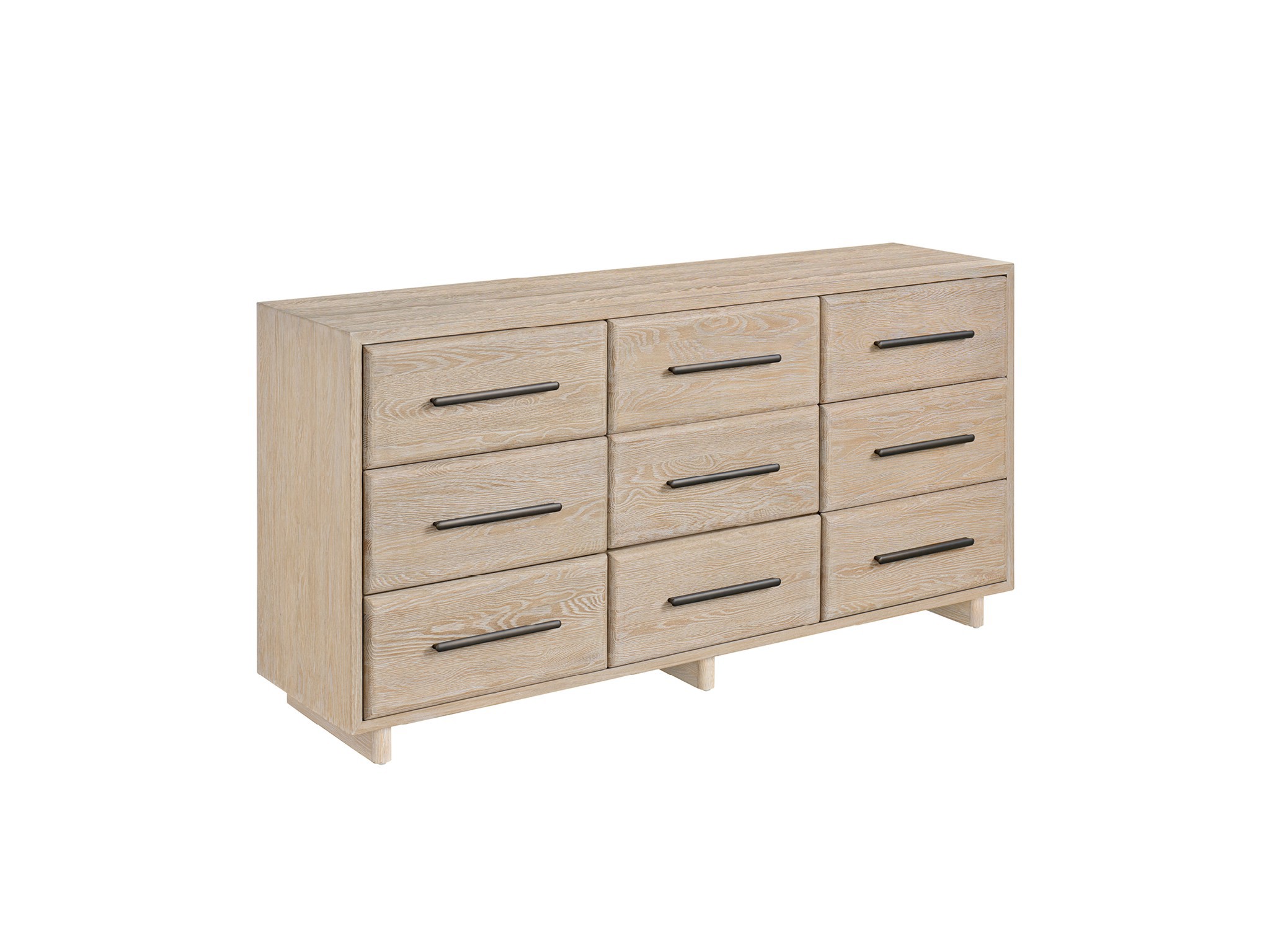 Desert Nine Drawer Dresser - Silo with a white background