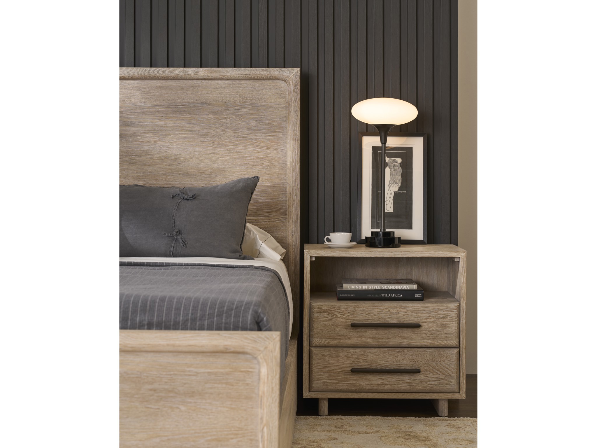 Desert Panel Bed King - Multiple item room scene