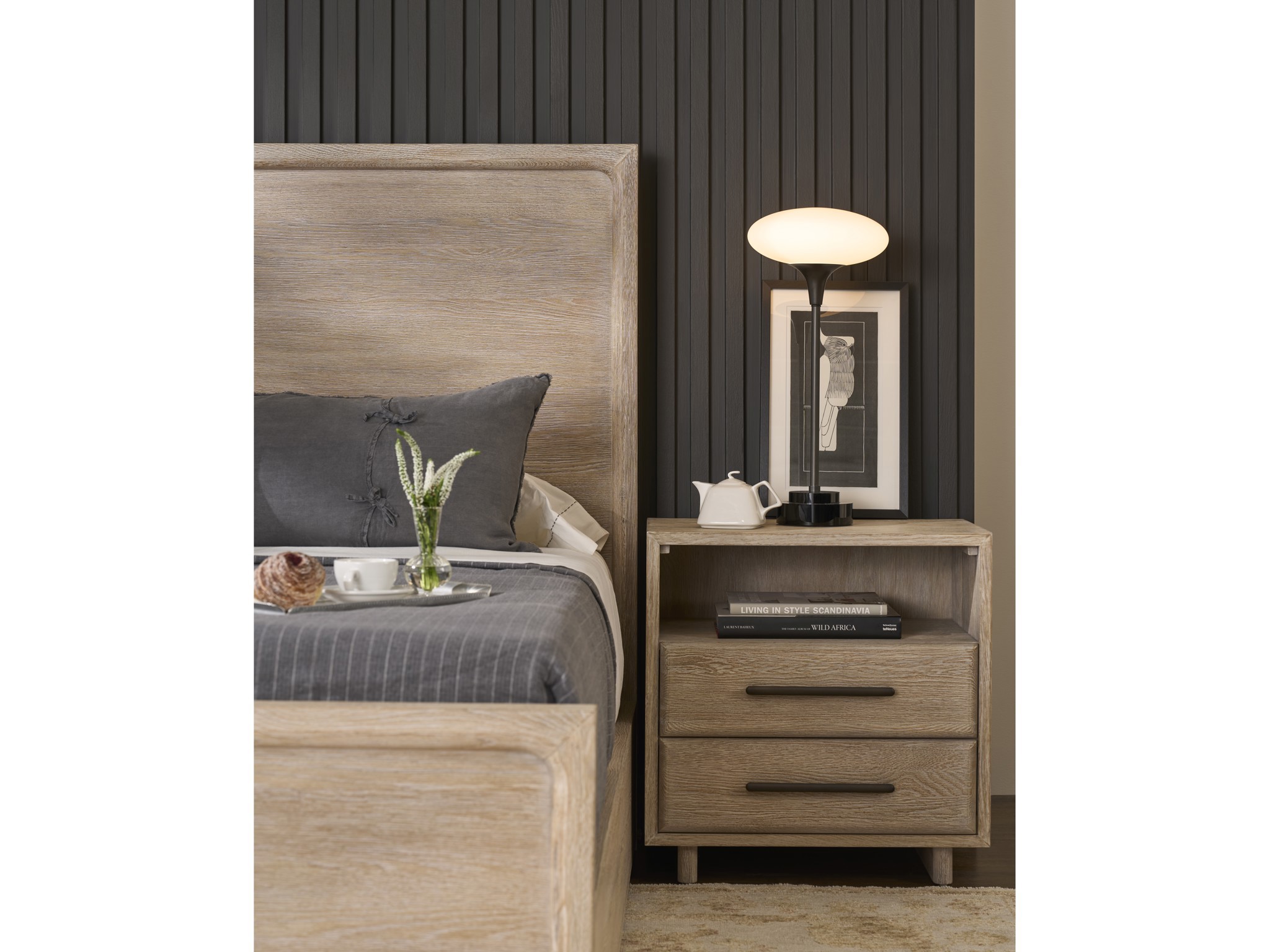 Desert Panel Bed King - Multiple item room scene