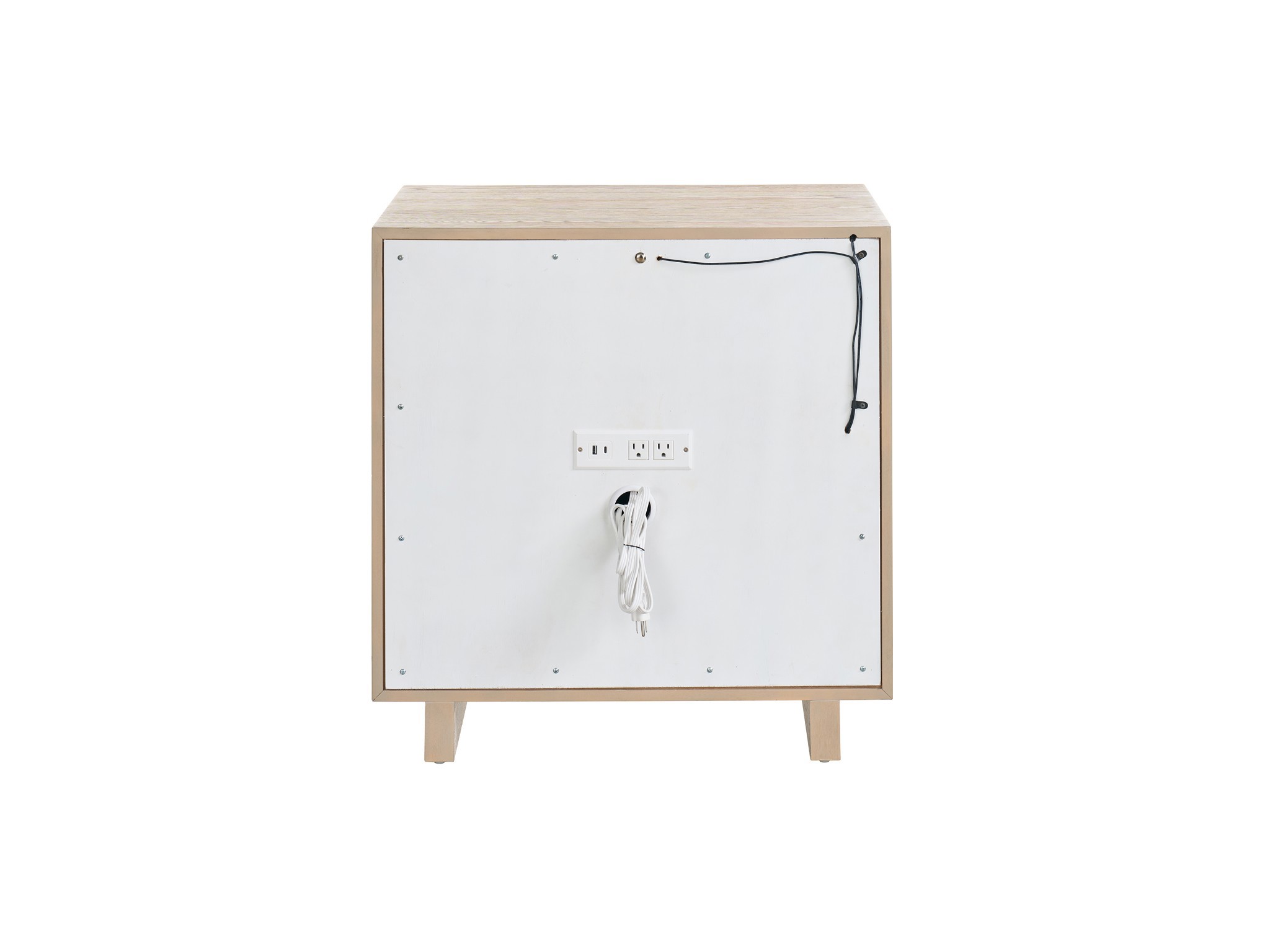 Desert Open Storage Nightstand - Silo with a white background