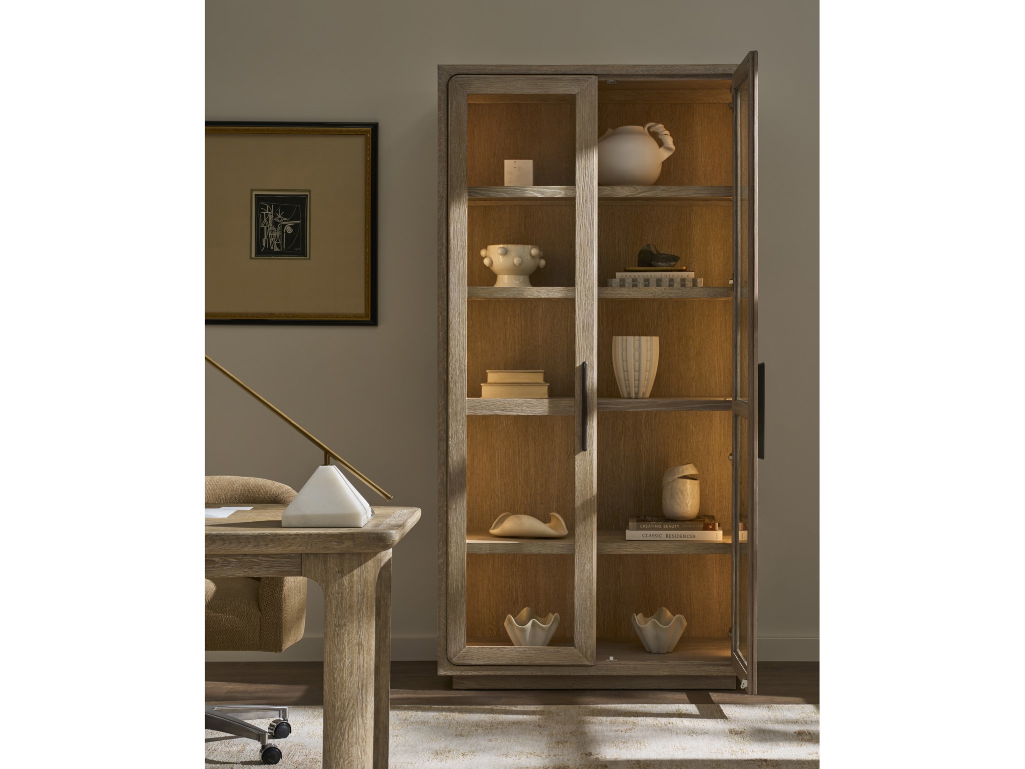 Desert Display Cabinet - Multiple item room scene