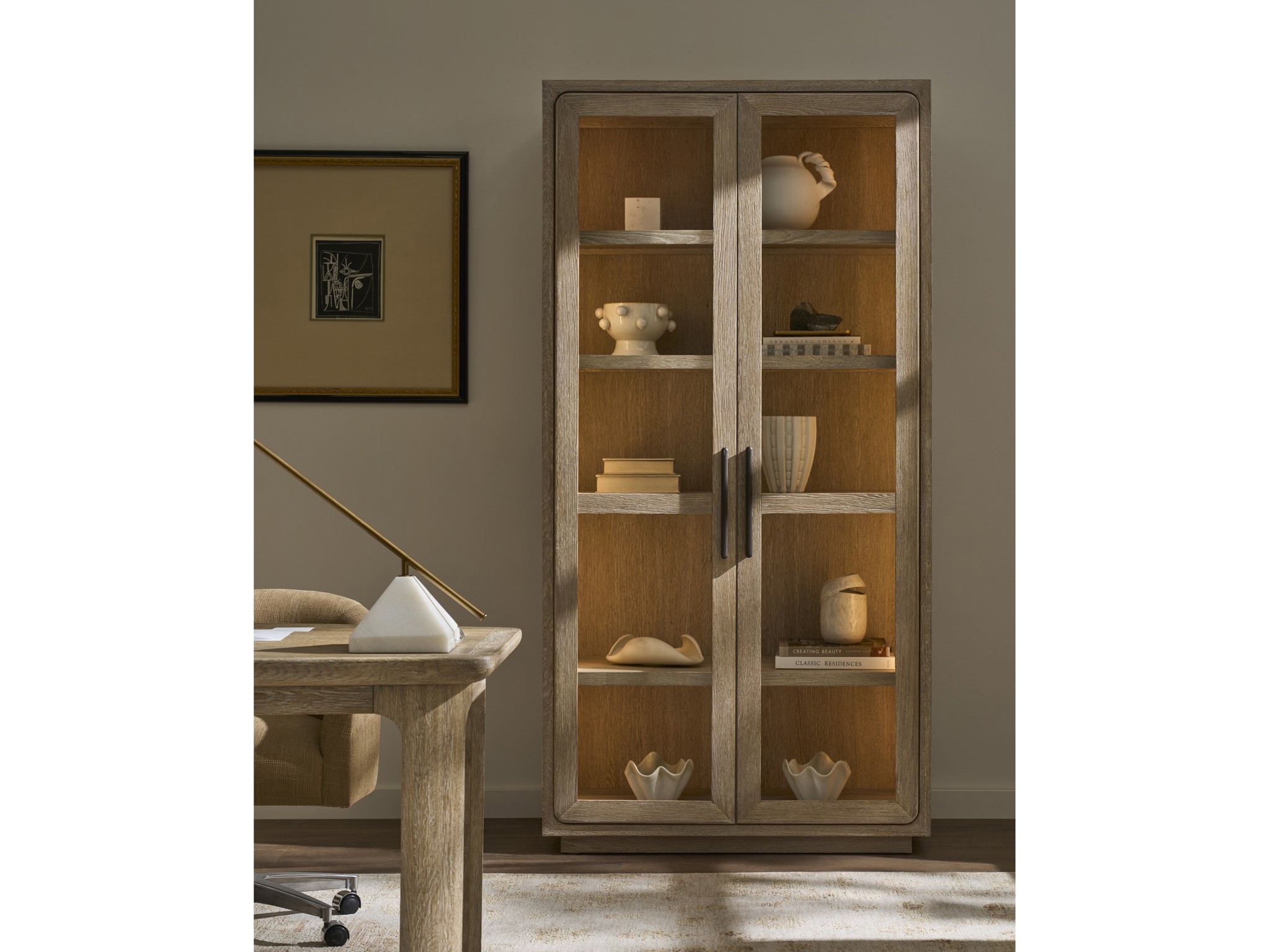 Desert Display Cabinet - Multiple item room scene