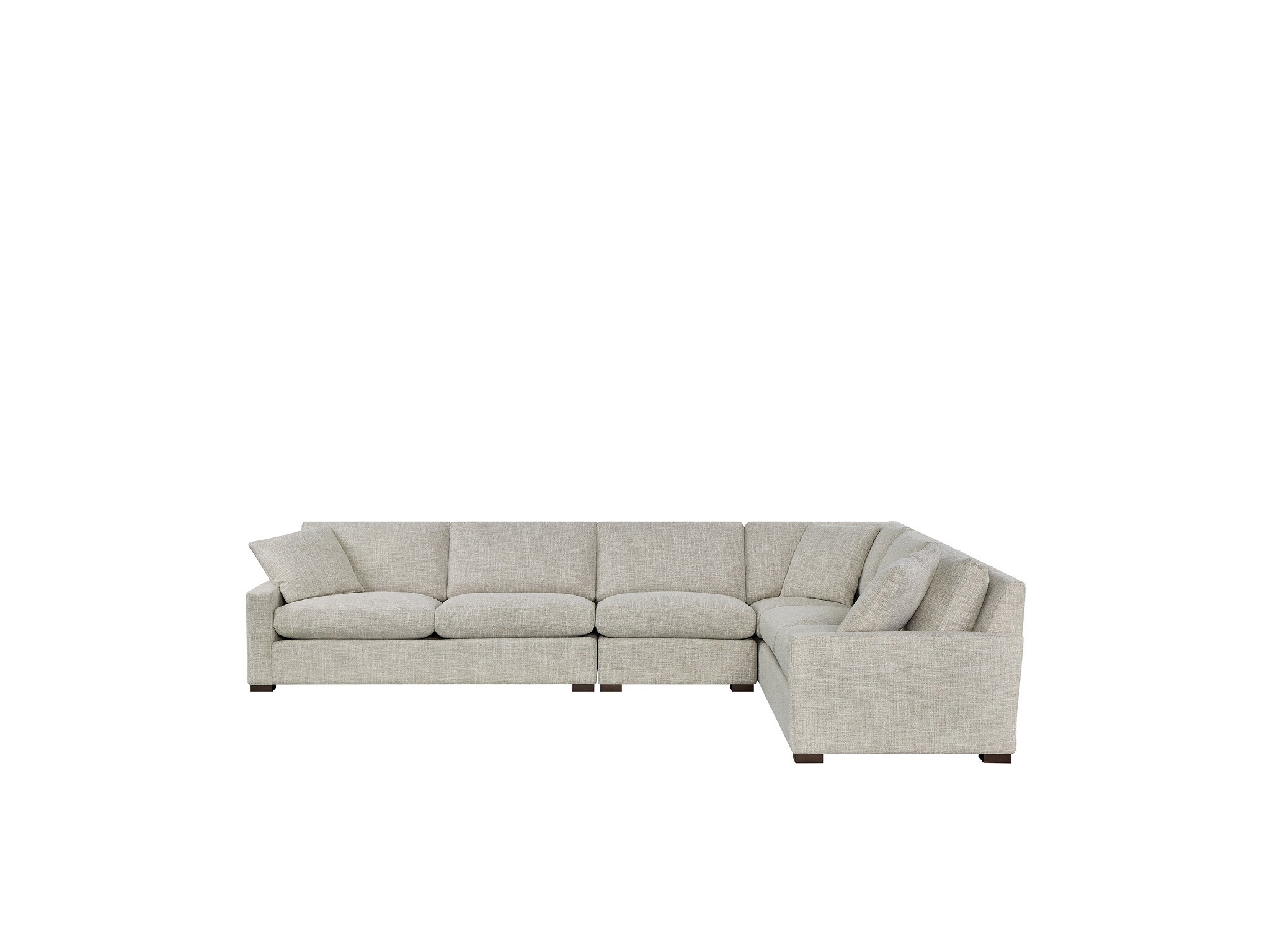 Fletcher 4 pc Sectional - Silo with a white background